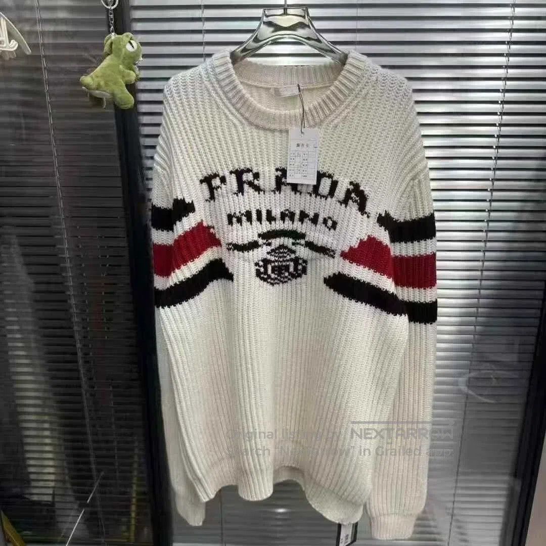 Prada Prada Slogan Cashmere Sweater. Size US XL / EU 56 / 4 - 1 Thumbnail