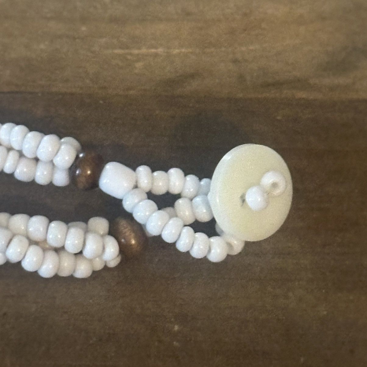 Vintage Vintage twisted bead mother of pearl abalone pendant necklac Size ONE SIZE - 5 Thumbnail