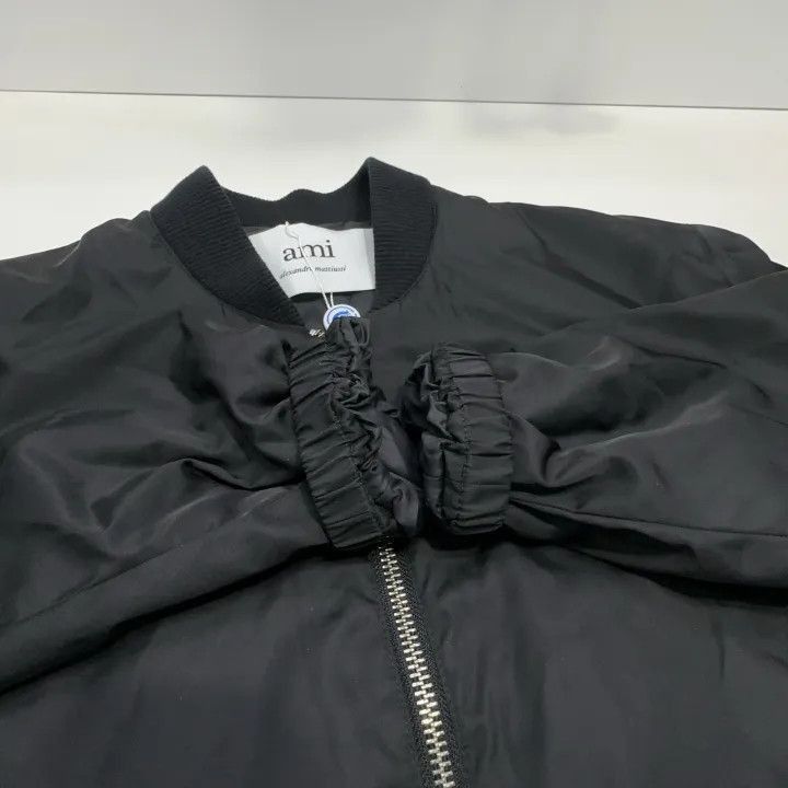 AMI AMIPARIS SS23 Black Pilot Jacket for Men -2507 Size US M / EU 48-50 / 2 - 8 Thumbnail