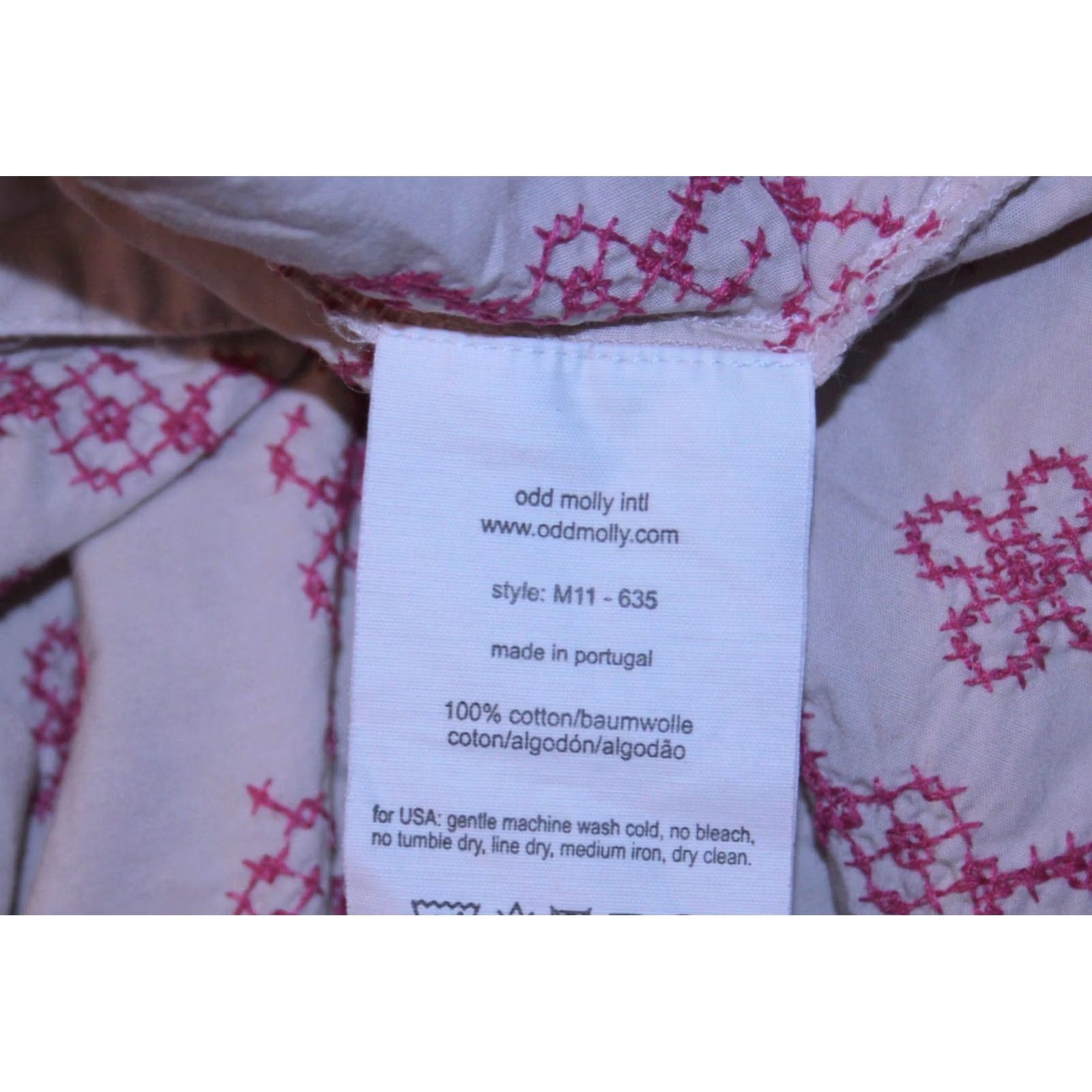 Vintage Odd Molly M11 - 635 Womens Blouse Shirt Tunic Size 0 Multicoloured Long Sleeve 74 cm 34 cm Womens Size XS / US 0-2 / IT 36-38 - 7 Thumbnail