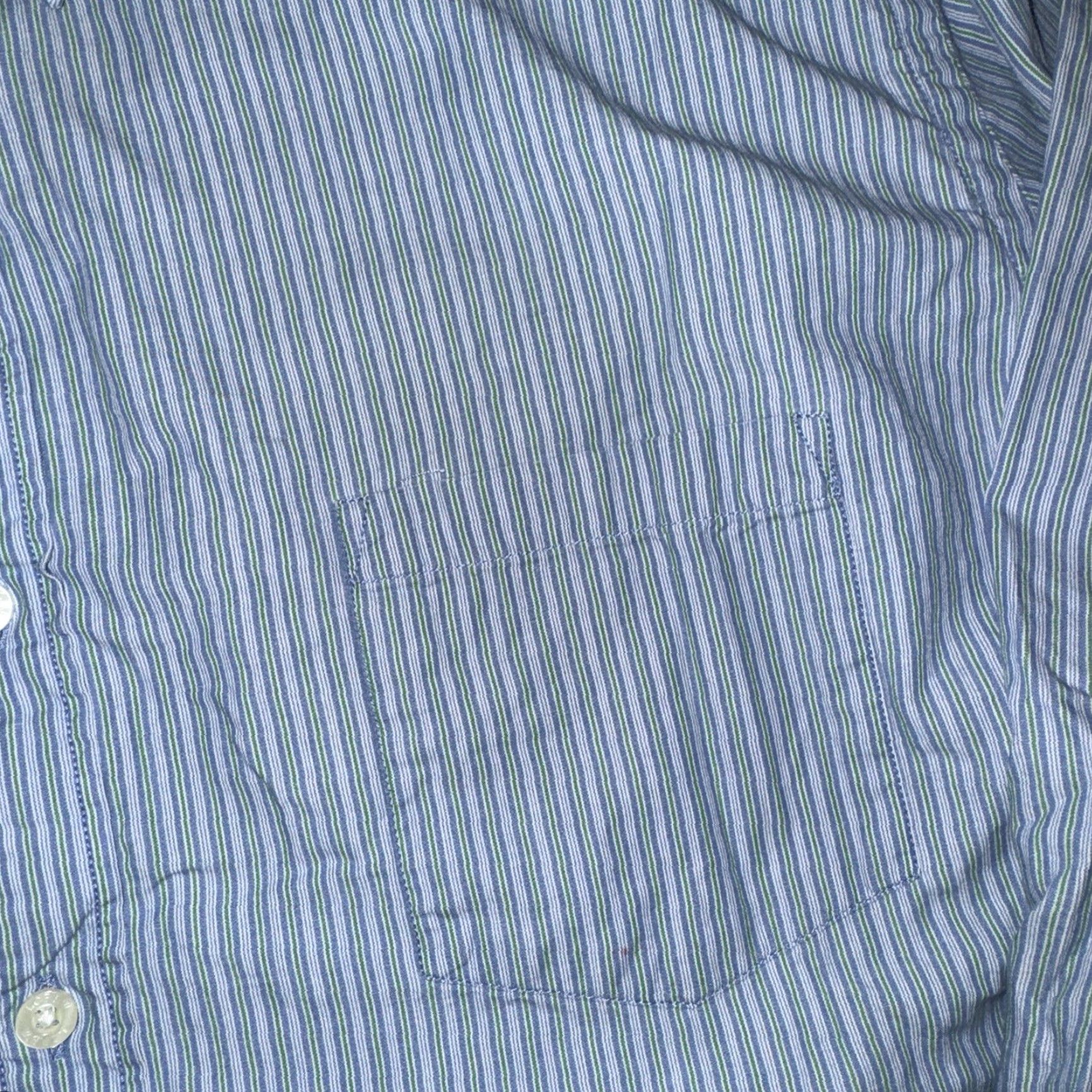 J.Crew VINTAGE J.Crew Tailored Fit Washed Casual Long Sleeve Button Up Shirt Blue XL Size US XL / EU 56 / 4 - 4 Thumbnail