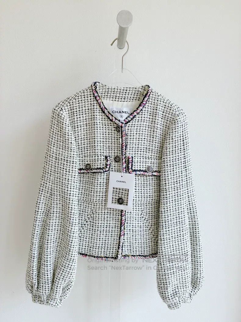 Chanel Chanel 21P white and colourful rolled-edged lantern sleeve Size XXS / US 00 / IT 34 - 2 Thumbnail
