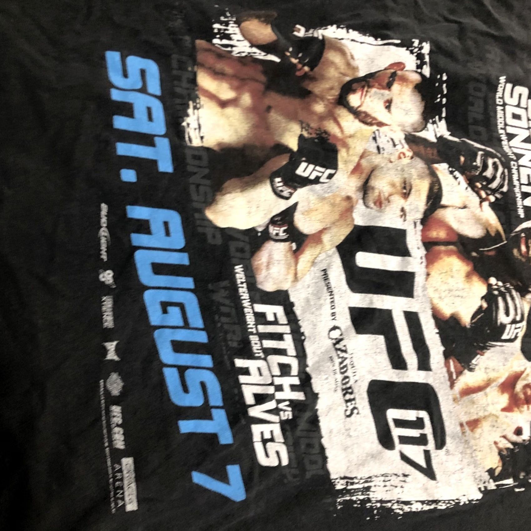 UFC UFC Silva & Sonnen 2012 UFC 117 T-shirt Double Sided Middleweight Championship XL Black Size US XL / EU 56 / 4 - 5 Thumbnail