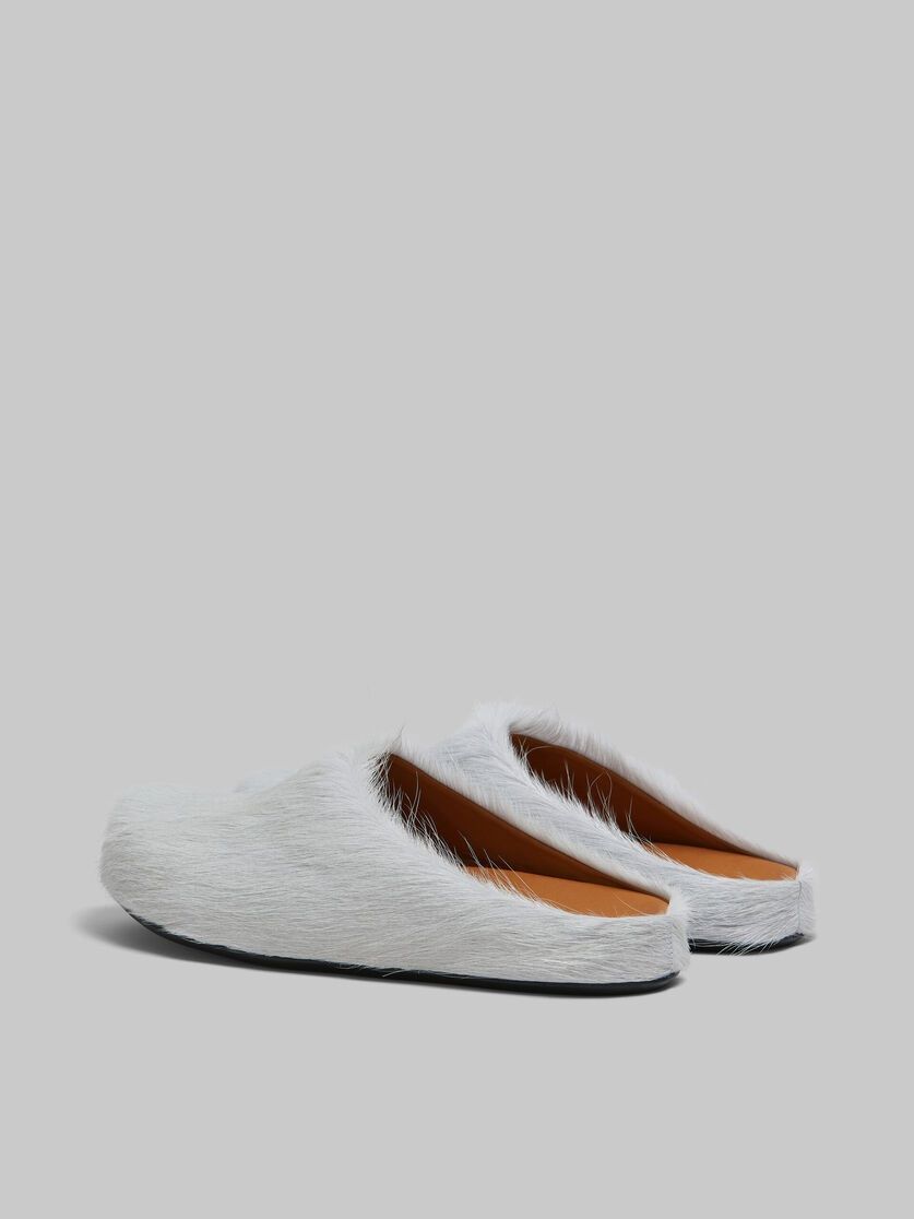 Marni o1f1d3z1225 Long Haircalfskin Fussbett Sabot Mules in Grey Size US 8 / EU 41 - 3 Thumbnail