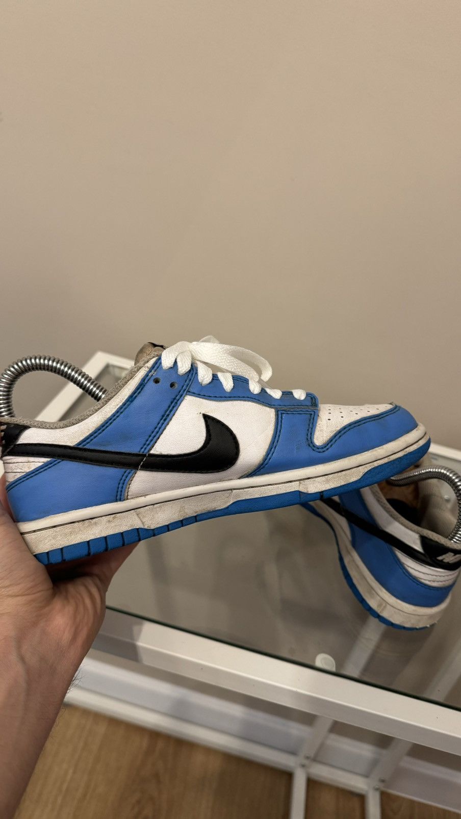 Nike Nike Dunk low sneakers blue white womens Size US 5.5 / IT 35.5 - 5 Thumbnail