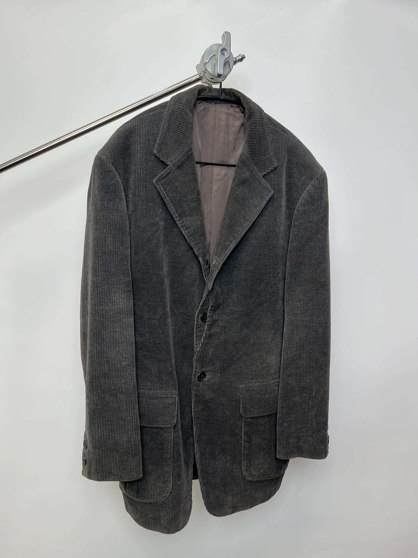 Yohji Yamamoto Yohji Yamamoto YS Man Corduroy Suit Jacket Gray-Green M Size US M / EU 48-50 / 2 - 2 Thumbnail