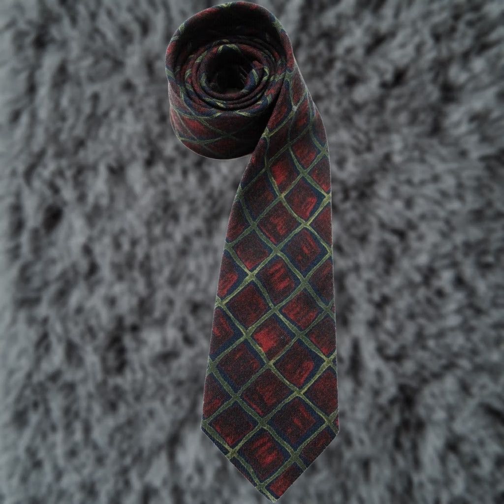 Suitsupply SUITSUPPLY Tie Men's ONE SIZE Wool Patterned Formal Tied Pointed Multicoloured Patterned Classic Tie Mens Regular Size Weekday Business Formal Size ONE SIZE - 1 Thumbnail