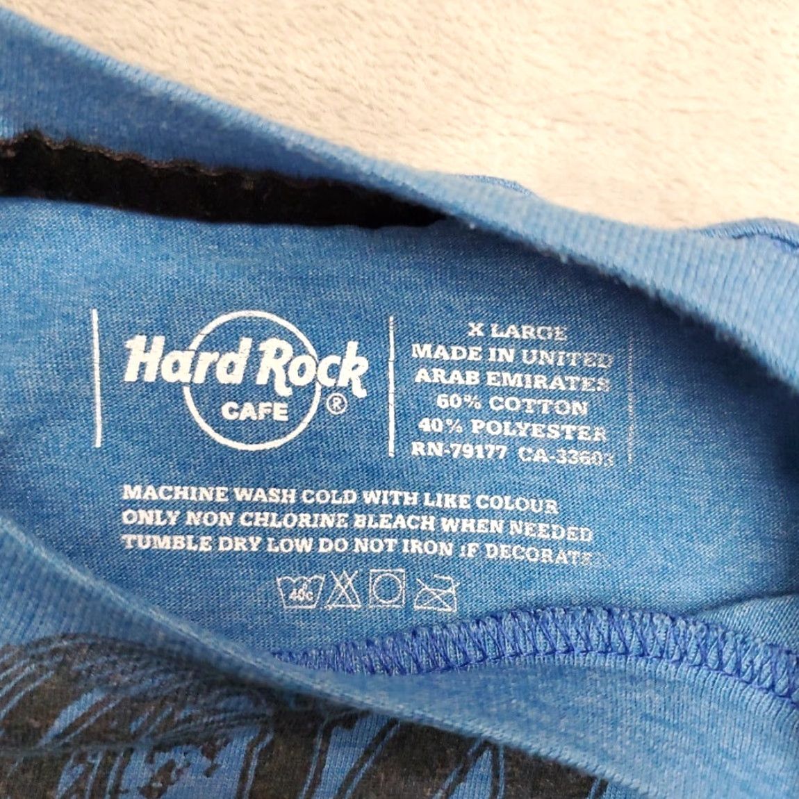 Hard Rock Cafe Hard Rock Cafe T-Shirt Washington DC Blue Short Sleeve XL Adults Unisex Graphic Print Retro Crew Neck Size XL / US 12-14 / IT 48-50 - 3 Thumbnail