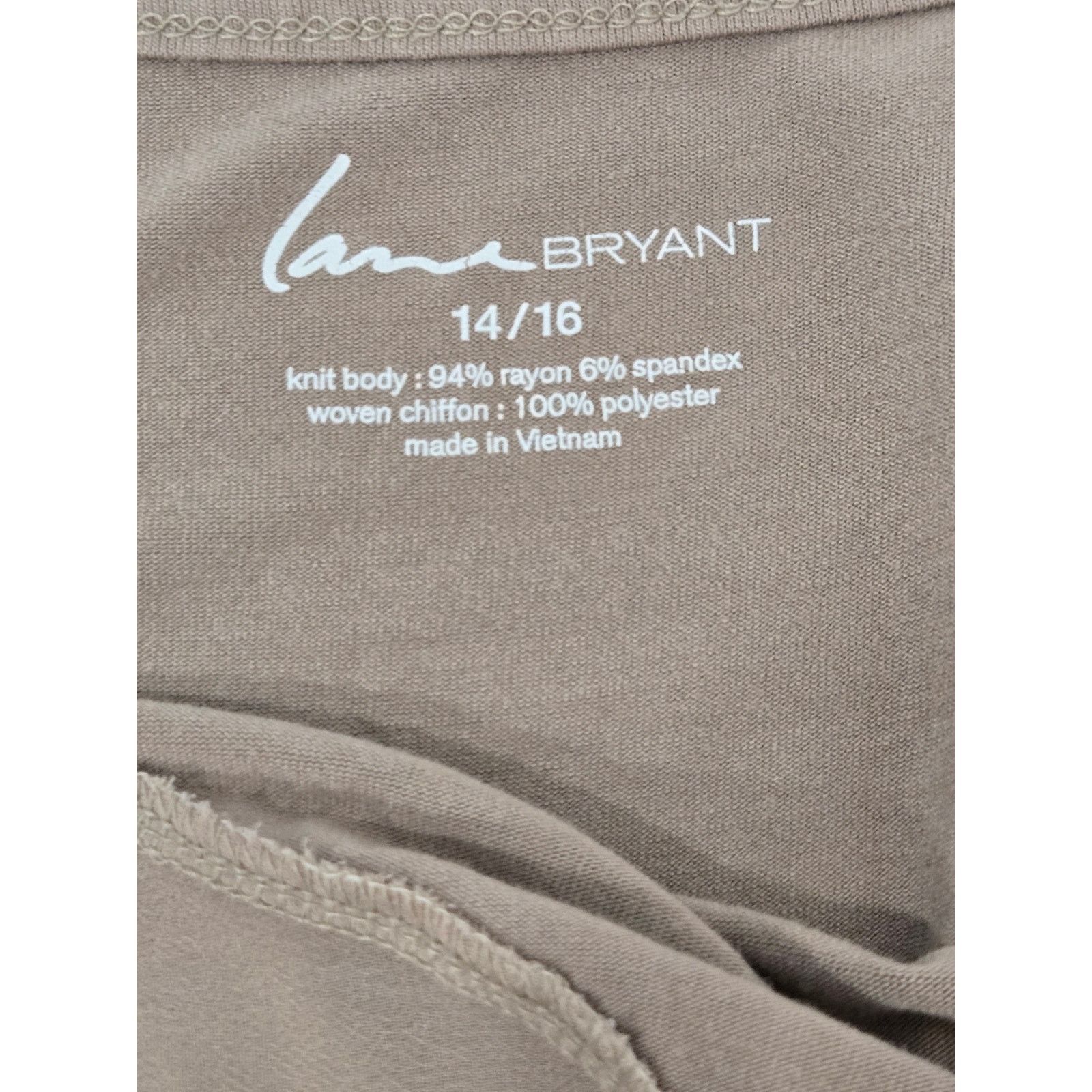 Other Lane Bryant Tan Brown Adjustable Spaghetti Straps Tank 14/16 Size L / US 10 / IT 46 - 4 Thumbnail