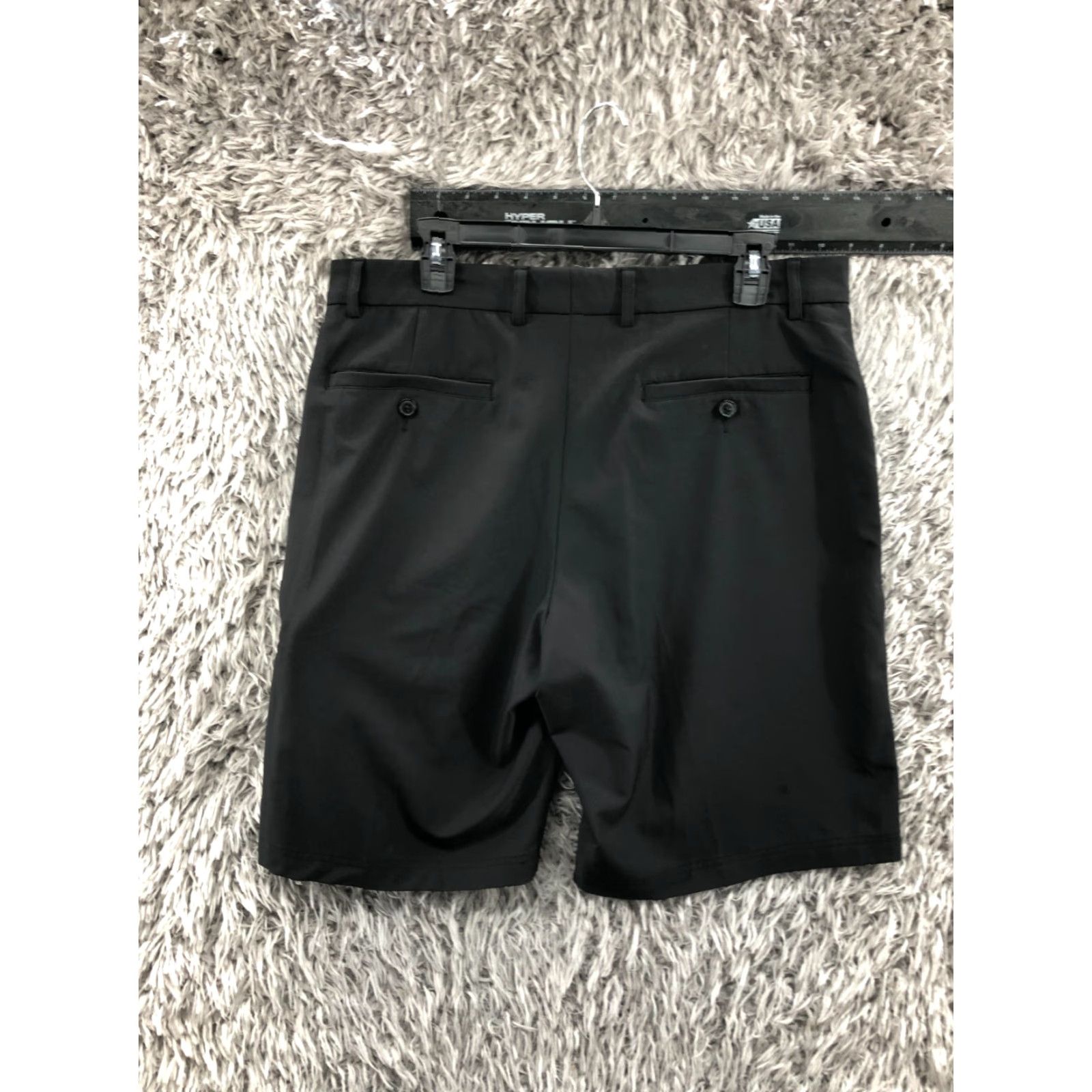 Vintage Pebble Beach Mens Bermuda Shorts Size 36 Dark Wash Black Mid Rise 5-Pocket Regular Inseam 10in Cotton Blend Logo Size US 36 / EU 52 - 5 Thumbnail