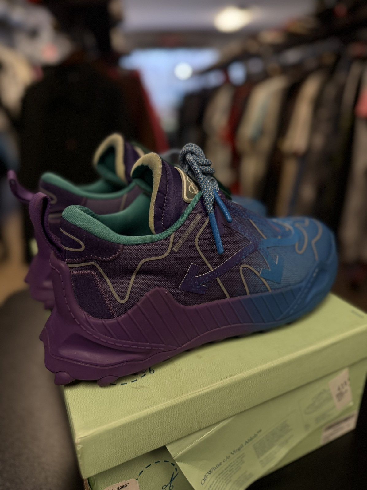 Off-White Off White ODYS 1000 Purple Blue $850 Retail 44EU/11US Size US 11 / EU 44 - 3 Thumbnail