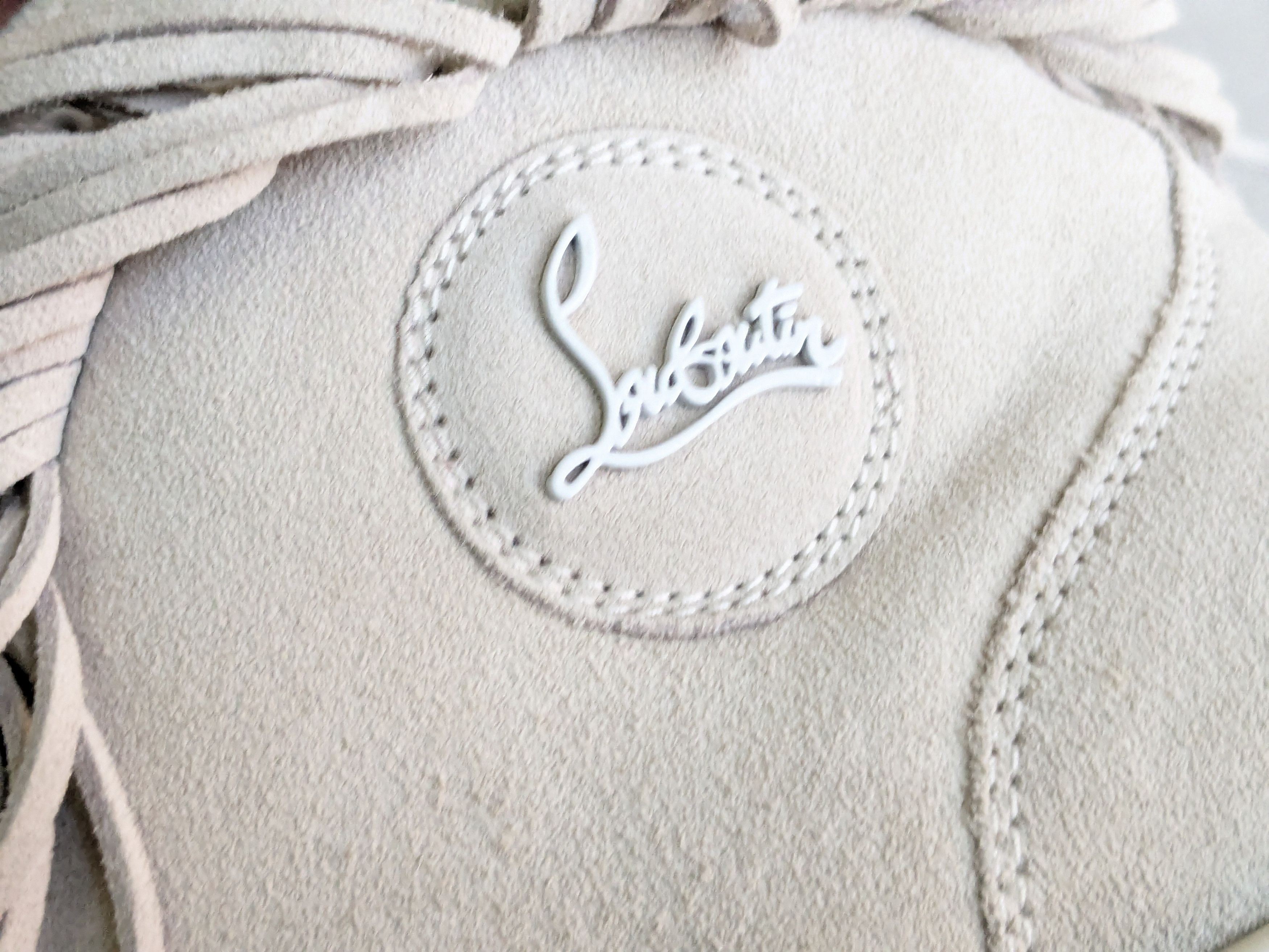 Christian Louboutin Christian Louboutin Sneakers Gray 10 43 Suede Spikes Fringe Size US 10 / EU 43 - 12 Thumbnail