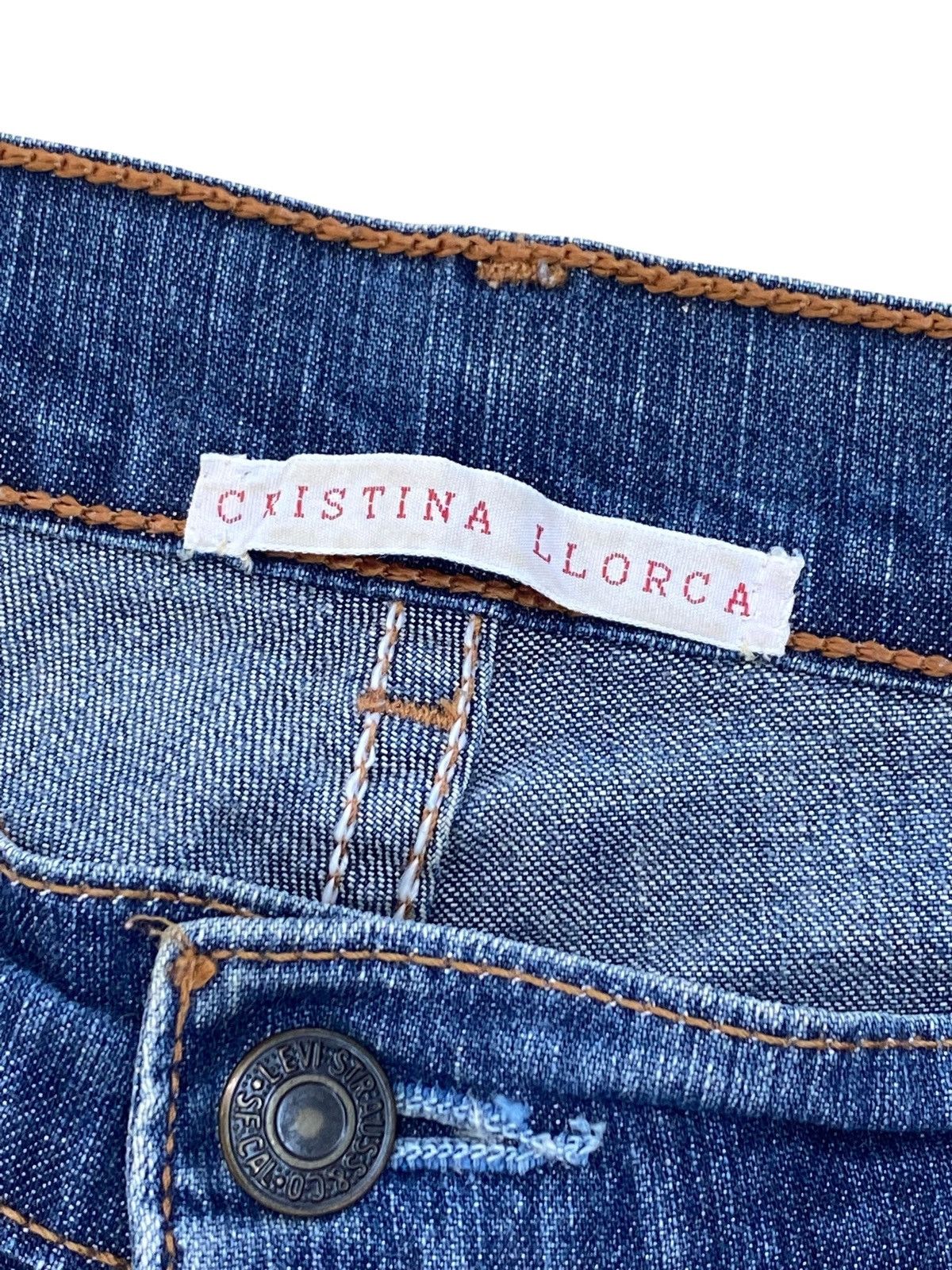 Levi's Levi’s X Cristina Llorca Faded Wash Style Flare Jeans Size US 34 / EU 50 - 14 Thumbnail