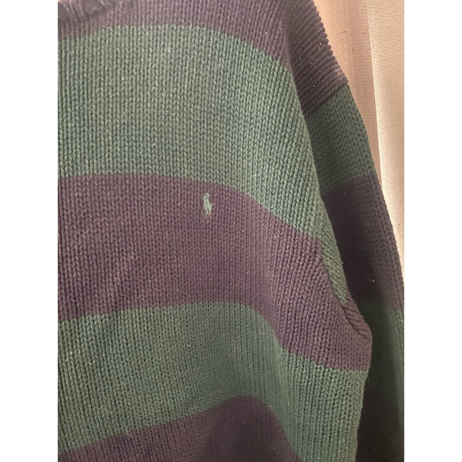 Polo Ralph Lauren vtg Polo by Ralph Lauren Cotton Knit Sweater m large Size US L / EU 52-54 / 3 - 3 Thumbnail