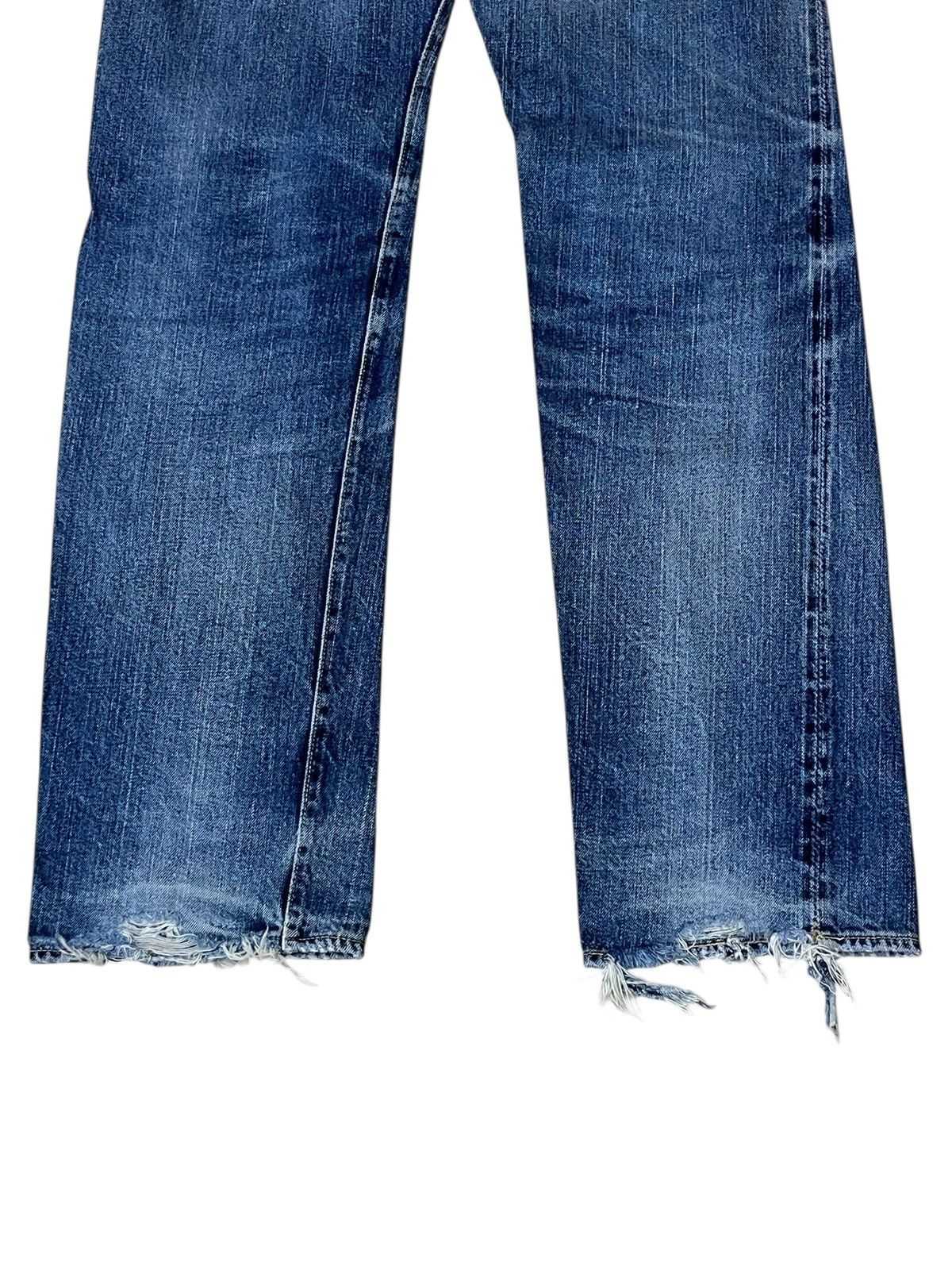 The Flat Head Sick🔥Japanese denim THE FLAT HEAD distressed selvedge jeans Size US 30 / EU 46 - 9 Thumbnail
