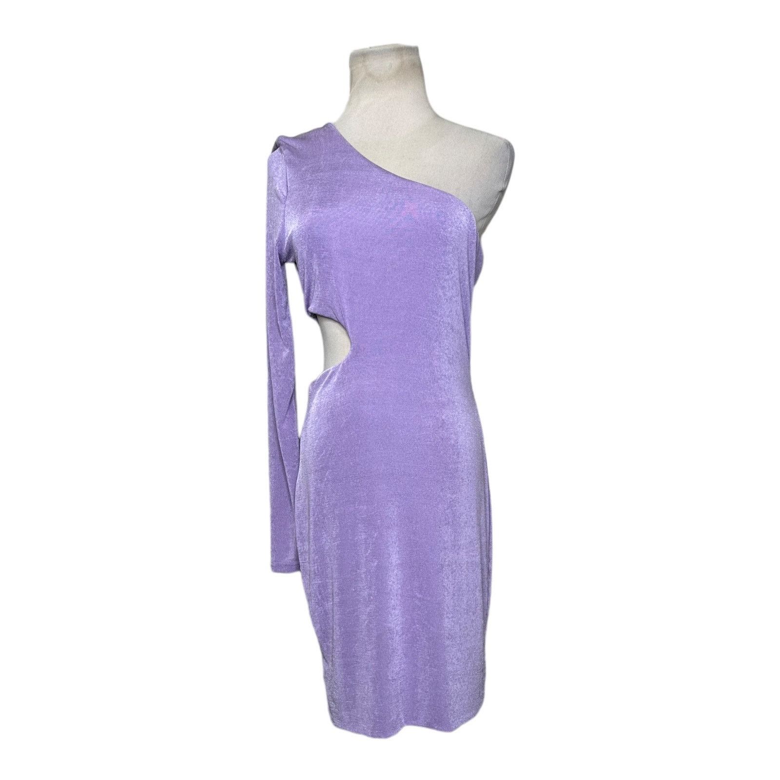 PRINCESS POLLY Princess Polly xx lilac one shoulder cut out dress size 10 Size L / US 10 / IT 46 - 10 Thumbnail