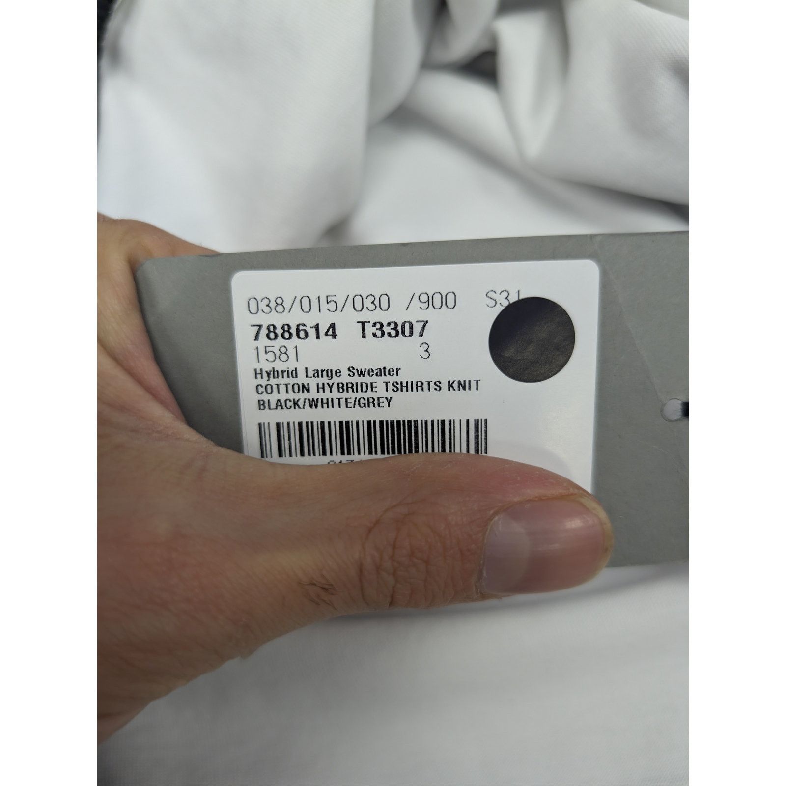 Balenciaga o1rshd1 Cotton Hybride Large Sweater T-Shirt in Black Size US L / EU 52-54 / 3 - 21 Thumbnail