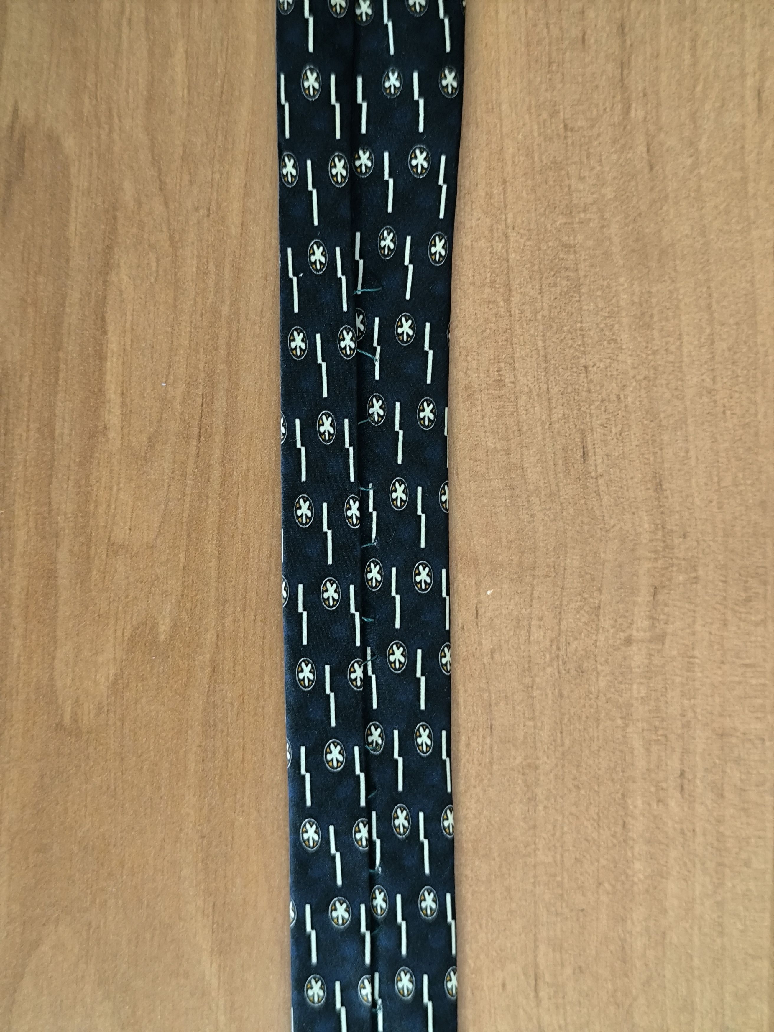 Versace Versace V2 Classic Men’s Silk Tie Blue Abstract Medusa Logo Size ONE SIZE - 13 Thumbnail