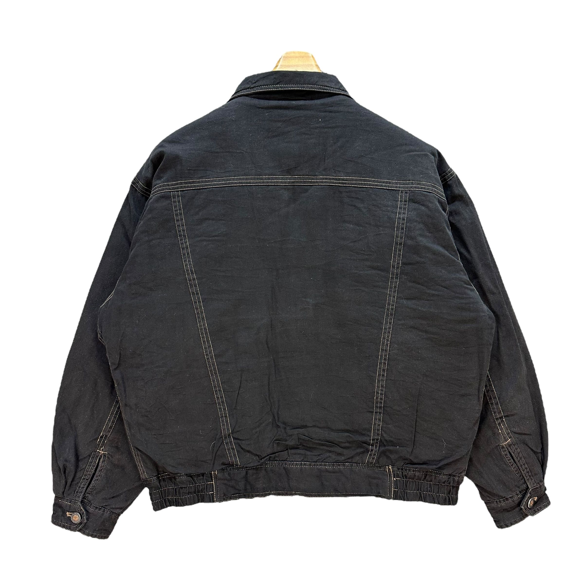 Japanese Brand PING CHENG 2 Lined Graphics Printed Denim Jacket #A39-0889 Size US M / EU 48-50 / 2 - 10 Thumbnail
