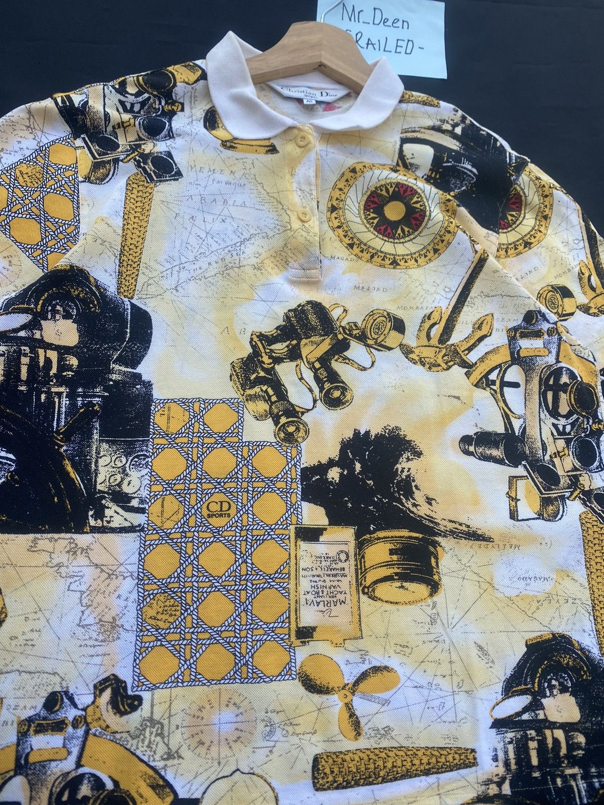 Christian Dior Monsieur Rare Vintage Christian Dior Full Prints Polo Shirt Size US S / EU 44-46 / 1 - 11 Thumbnail