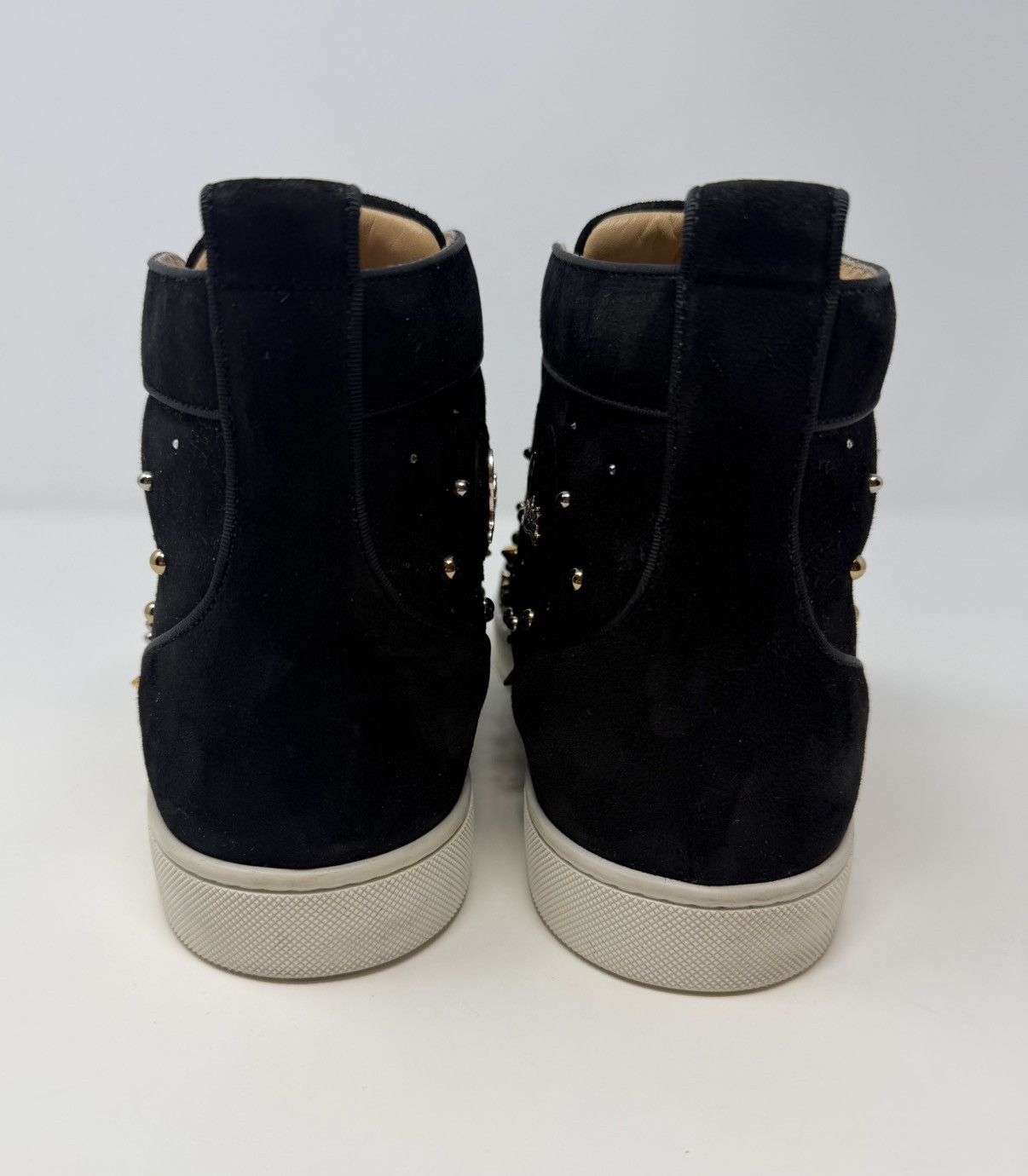 Christian Louboutin Christian Louboutin Louis Orlato Black Suede Spike Sneaker Size US 13 / EU 46 - 5 Thumbnail