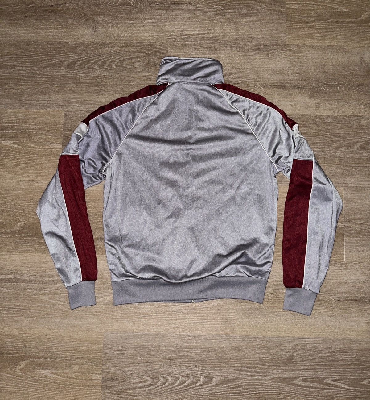 Nike Vintage Nike Grey and Burgundy Track Jacket Size US L / EU 52-54 / 3 - 2 Thumbnail