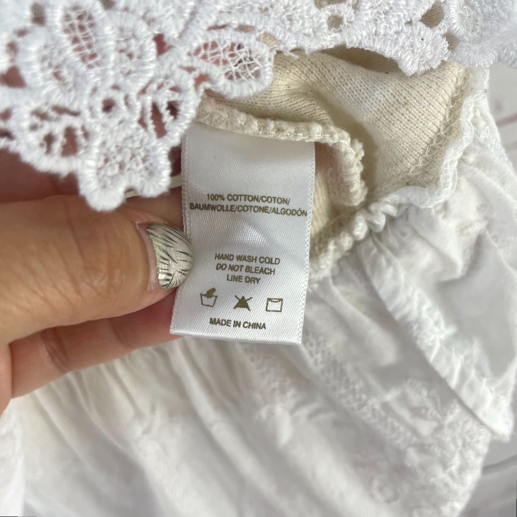 Anthropologie VINTAGE Anthropologie Sunday in Brooklyn East Falls Shirt Womens XS Cream Pullover Size XS / US 0-2 / IT 36-38 - 5 Thumbnail