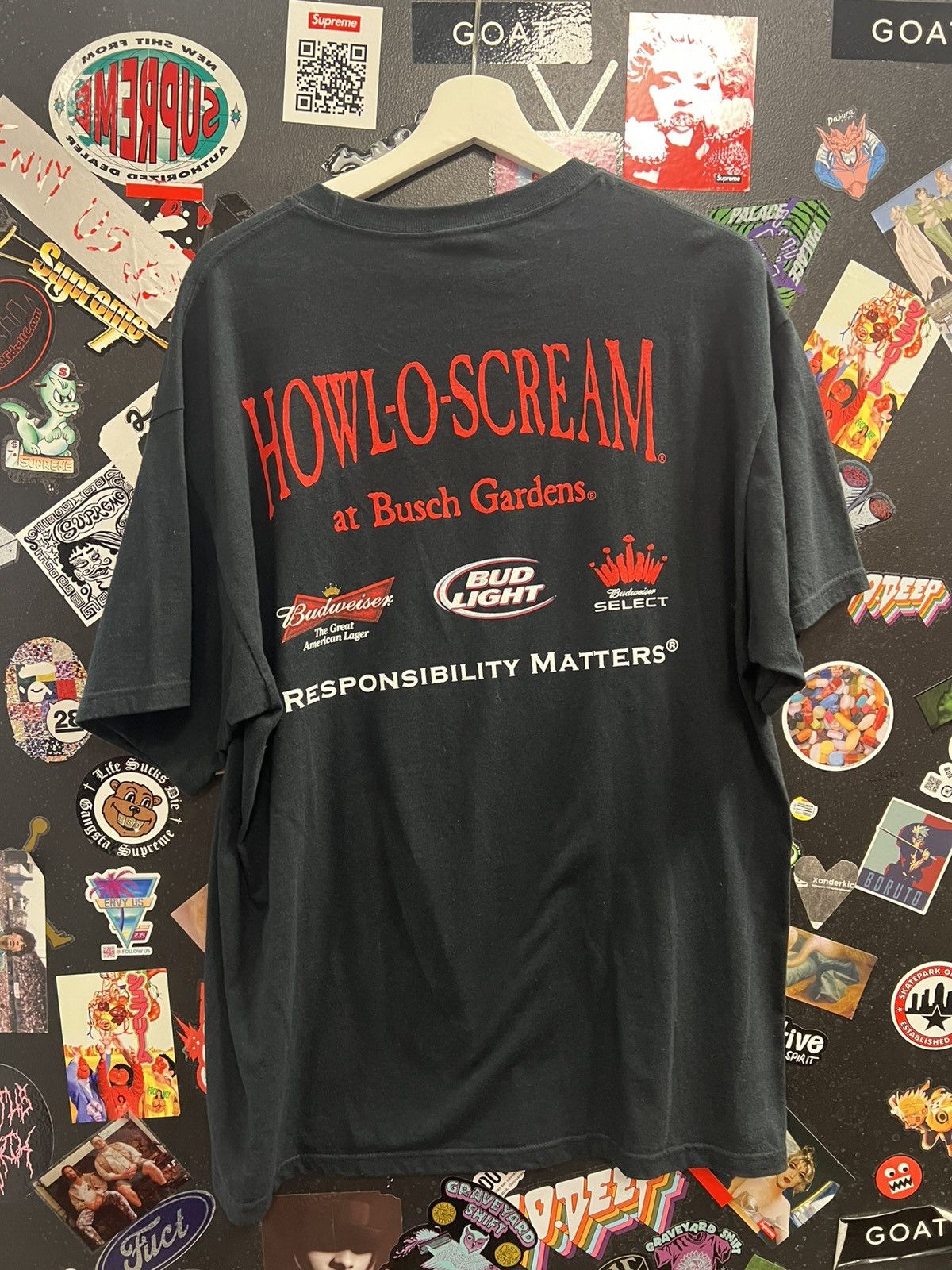 Vintage Vintage Busch Gardens Howl O Scream Raven Twins Shirt Size US L / EU 52-54 / 3 - 2 Thumbnail