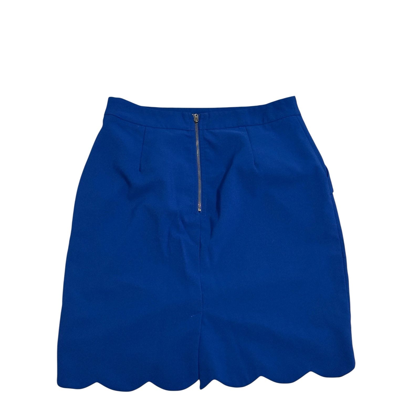 Other Brixon Ivy Ivy Royal Blue Pockets Ruffle Short Pencil Skirt Size 28" / US 6 / IT 42 - 6 Thumbnail