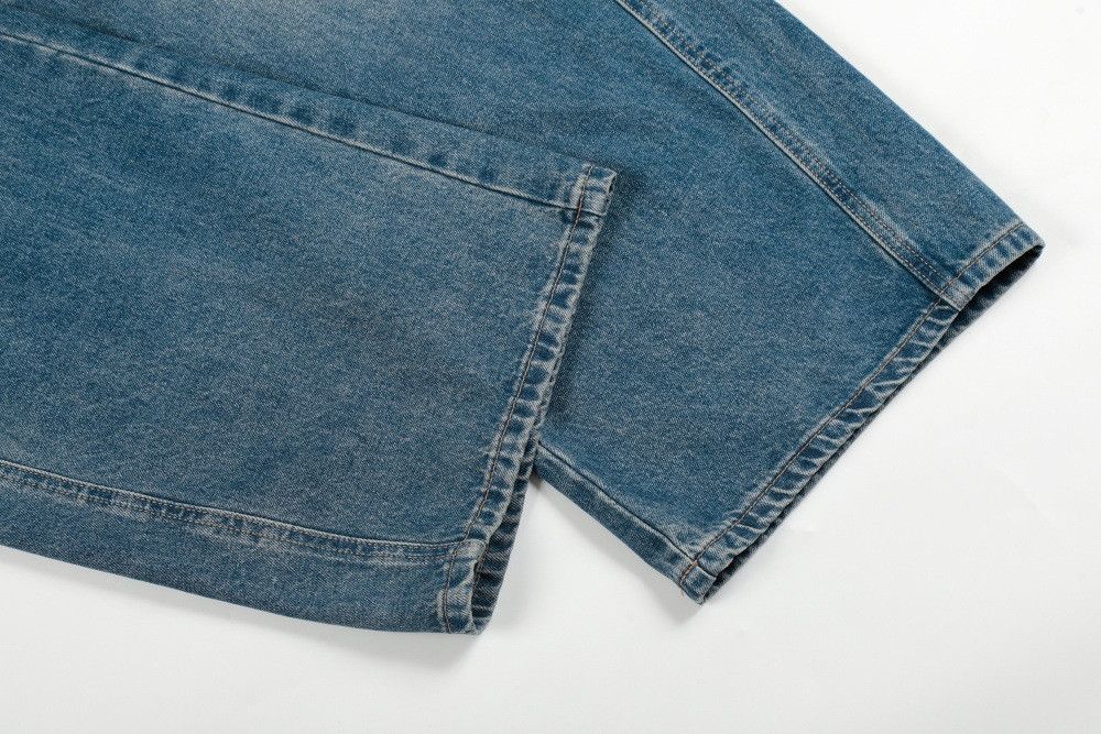 Vintage American retro washed gradient curved jeans for men Size US 32 / EU 48 - 6 Thumbnail
