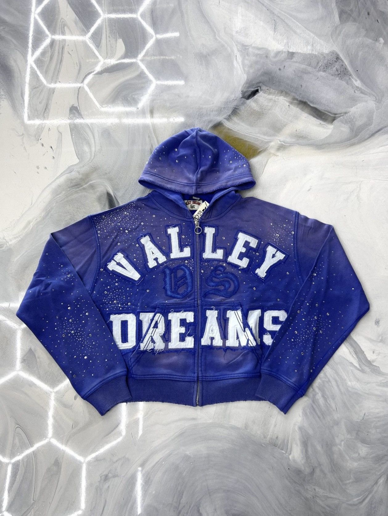 Vale Vale Forever 'Classico' Blue Zip Up Hoodie | Grailed