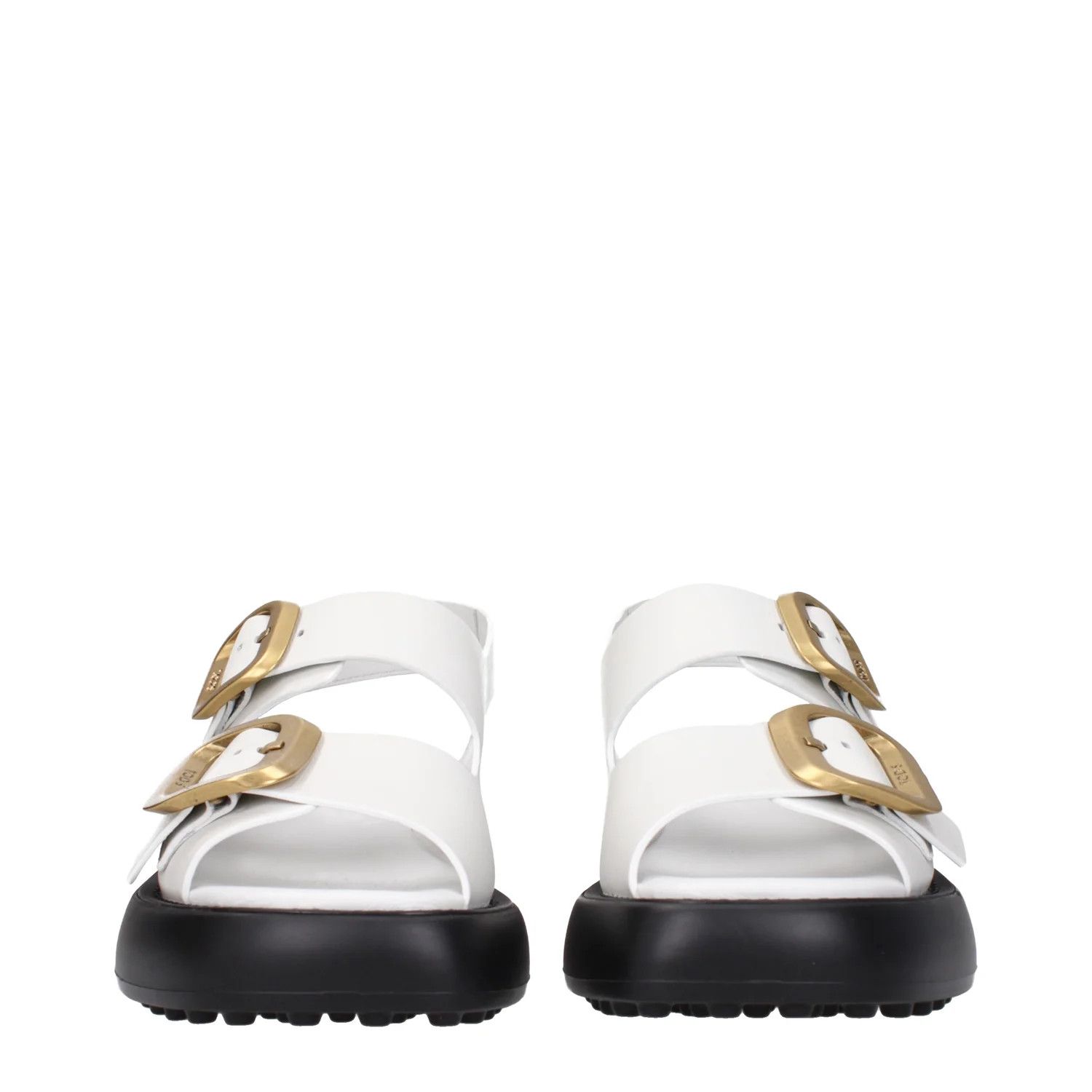Tod's ob1o1e1224 Leather Sandals in White Size US 8 / IT 38 - 3 Thumbnail