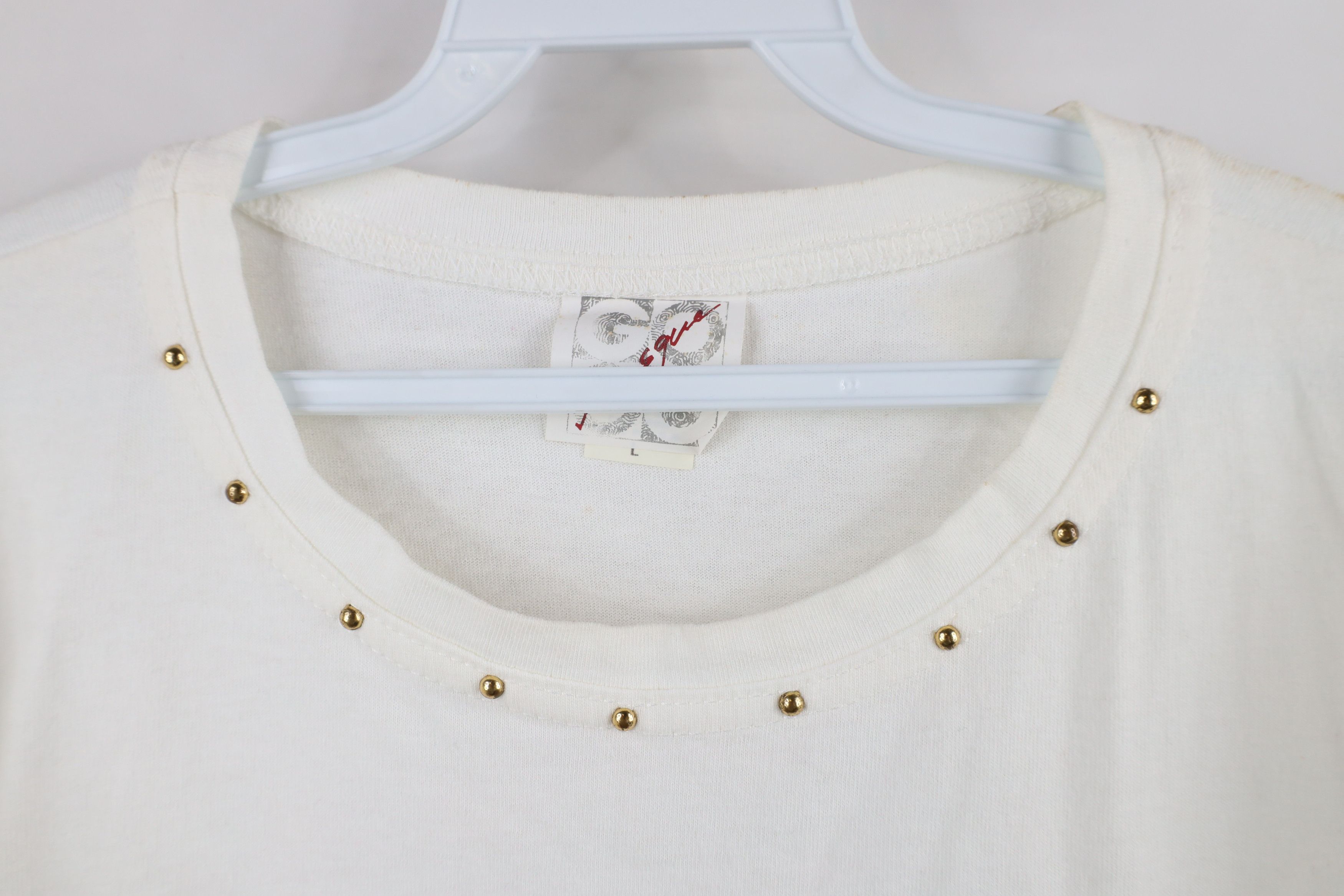 Vintage Vintage 90s Streetwear Flower Heart Short Sleeve T-Shirt USA Size L / US 10 / IT 46 - 5 Thumbnail