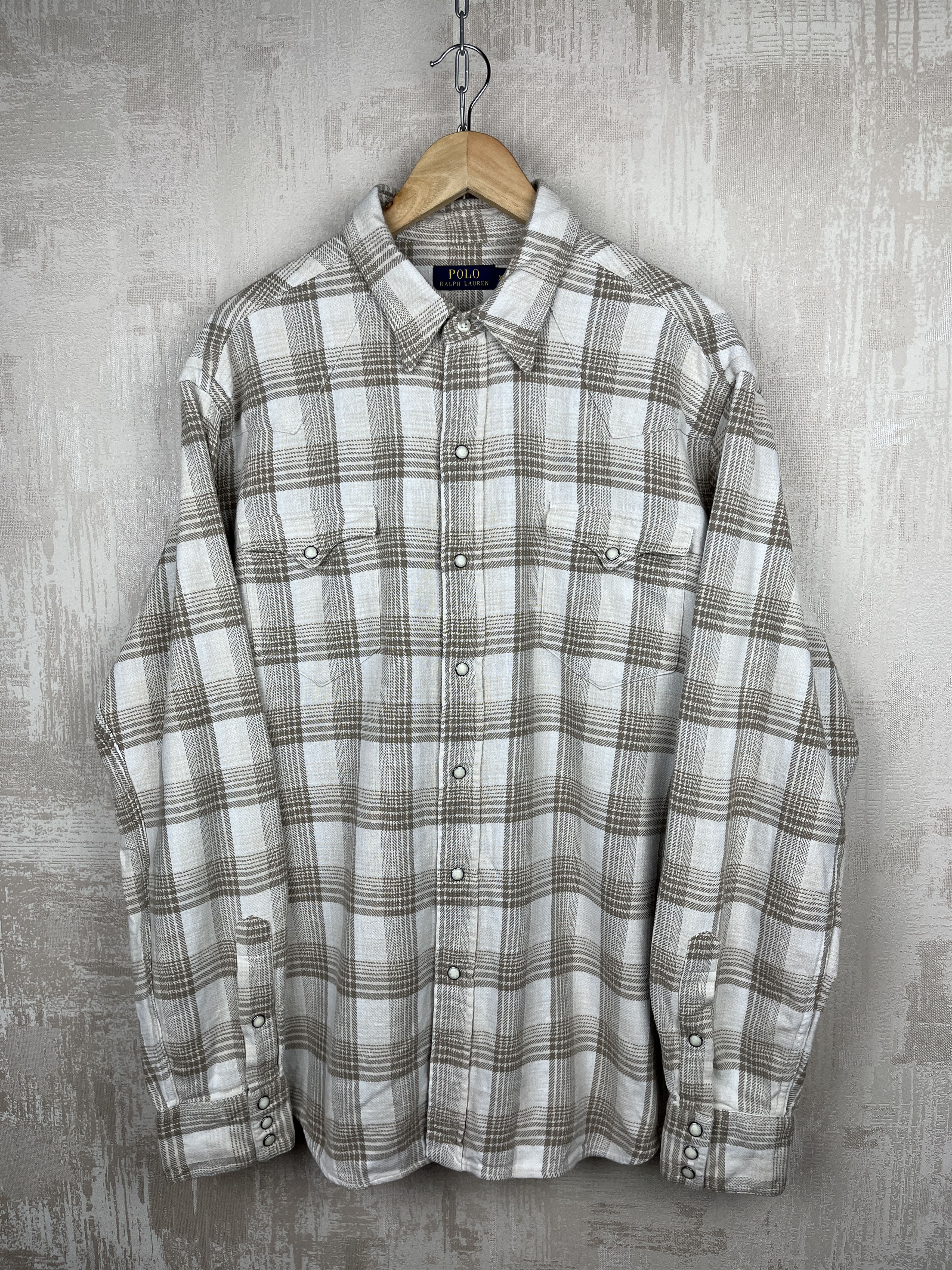 Polo Ralph Lauren Polo Ralph Lauren Western Flannel Long Sleeve Shirt Snap Size US XL / EU 56 / 4 - 1 Thumbnail