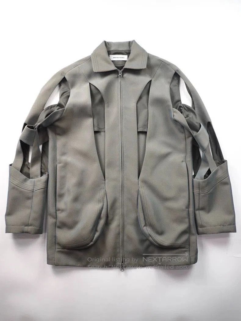 Kiko Kostadinov Grey Wool Blend Gradient Jacket from Kiko. Size US S / EU 44-46 / 1 - 1 Thumbnail