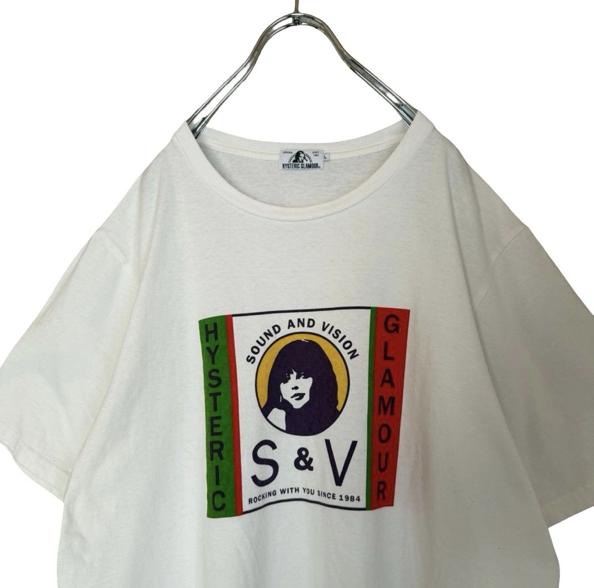 Hysteric Glamour HYSTERIC GLAMOUR "Sound and Vision" 🇮🇹Flag Hysteric Girl Tee Size US L / EU 52-54 / 3 - 2 Thumbnail