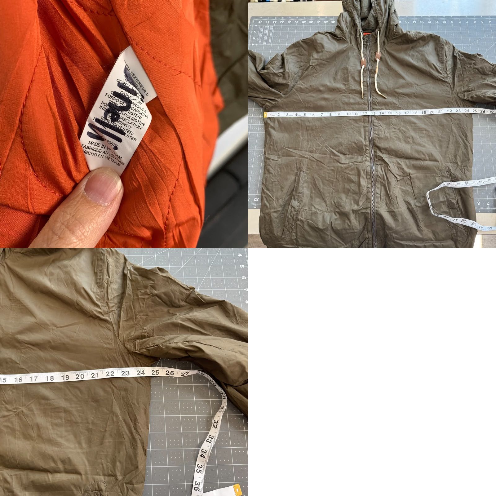 Lucky Brand Lucky Brand Dry Goods Army Green Orange Lightweight Windbreaker Jacket Lg Men Regular Size Large Zip Nylon Shirt Coat Size US L / EU 52-54 / 3 - 9 Thumbnail
