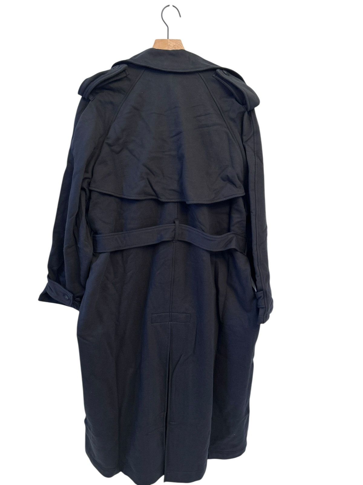 SKIMS SKIMS NWT Boyfriend Fleece Oversized Trench Coat - Onyx XS Size XS / US 0-2 / IT 36-38 - 2 Thumbnail