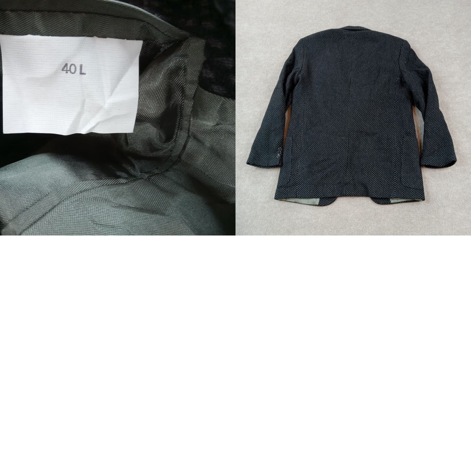 Yves Saint Laurent Yves Saint Laurent Blue Gray Tweed Blazer Mens 40 Regular Single Breasted Business Jacket Size 40R - 8 Thumbnail