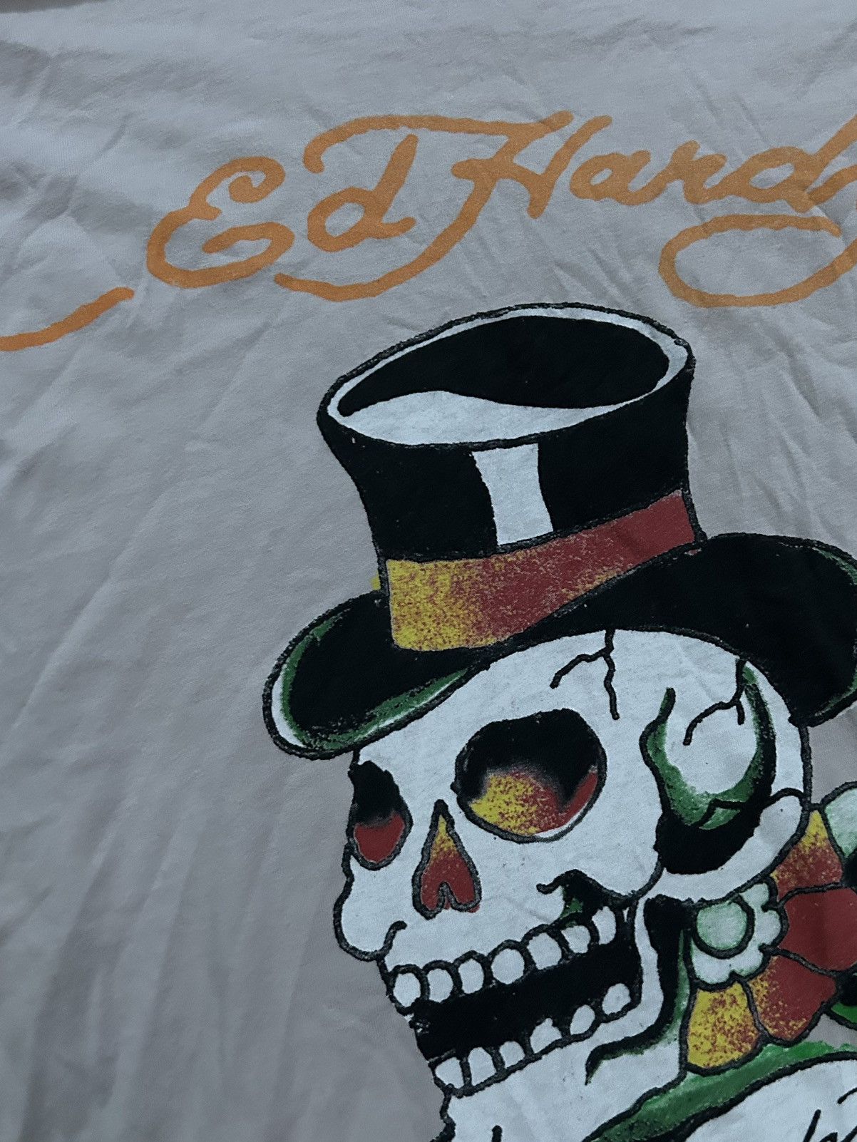 Ed Hardy × Vintage Vintage Ed Hardy Skull Long Sleeve T-Shirt Size US M / EU 48-50 / 2 - 2 Thumbnail