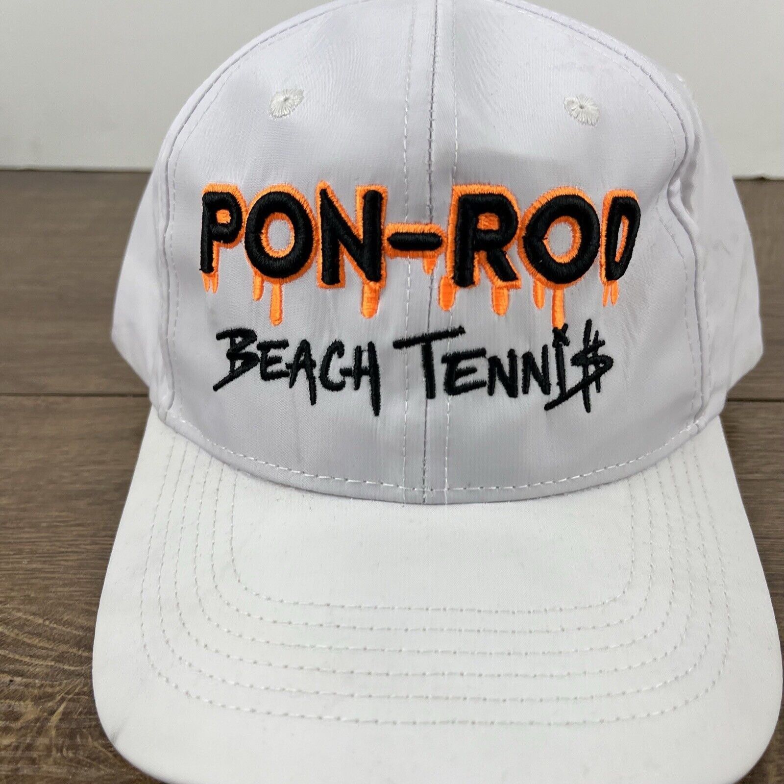 Other Pon Rod Beach Tennis Hat Snapback Hat White Hat Adjustable W Size ONE SIZE - 8 Thumbnail
