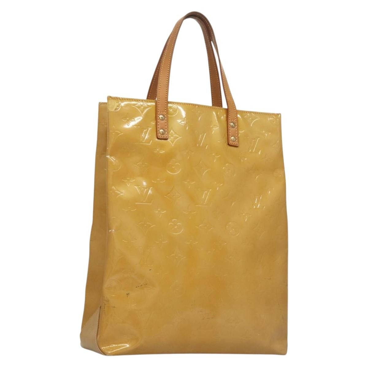 Louis Vuitton LOUIS VUITTON Monogram Vernis Reade MM Hand Bag Beige M91141 Size ONE SIZE - 1 Thumbnail