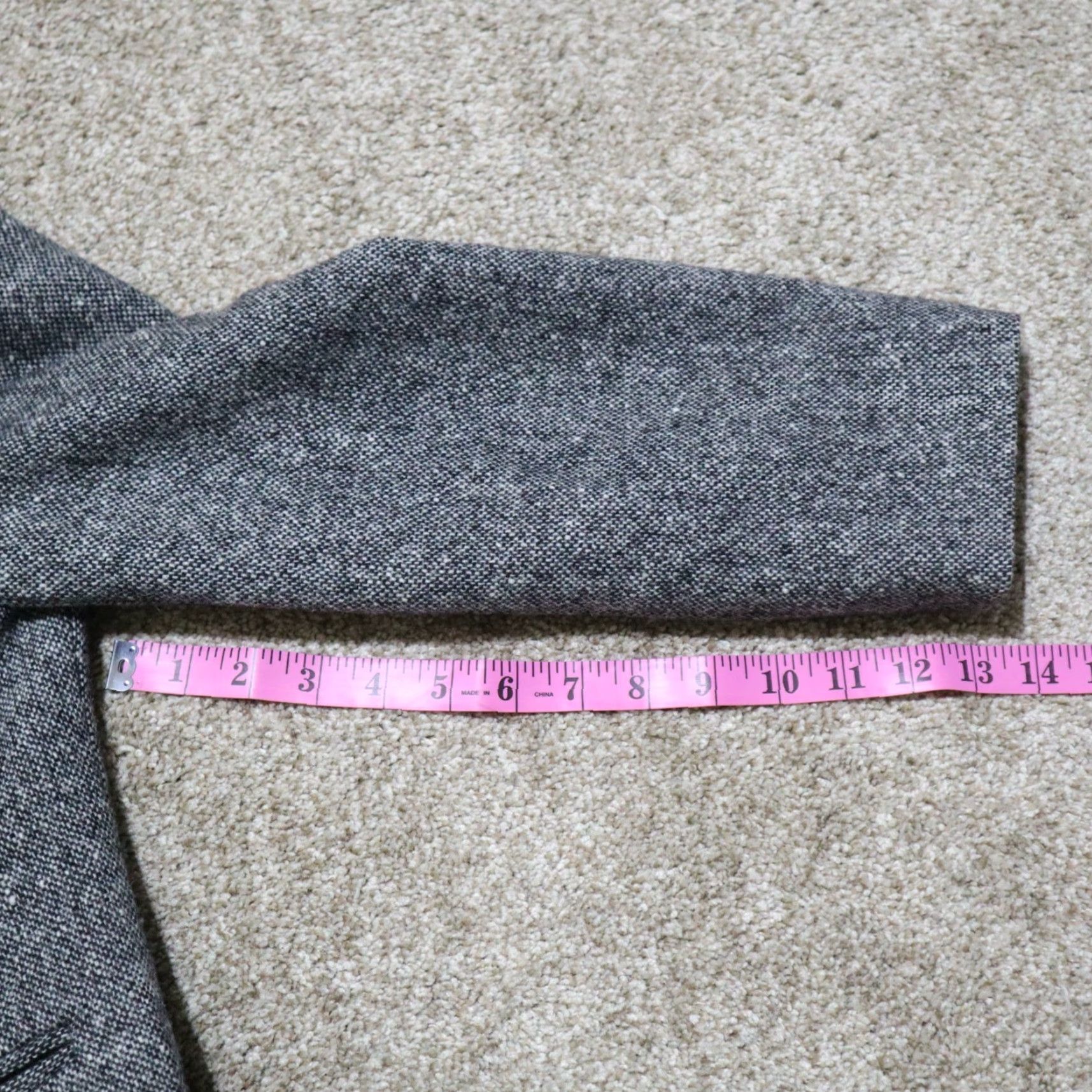 Orvis VINTAGE ORVIS 100% Wool Open Front Blazer Black/White Tweed Women’s Sz 12p Shirt Size XL / US 12-14 / IT 48-50 - 7 Thumbnail