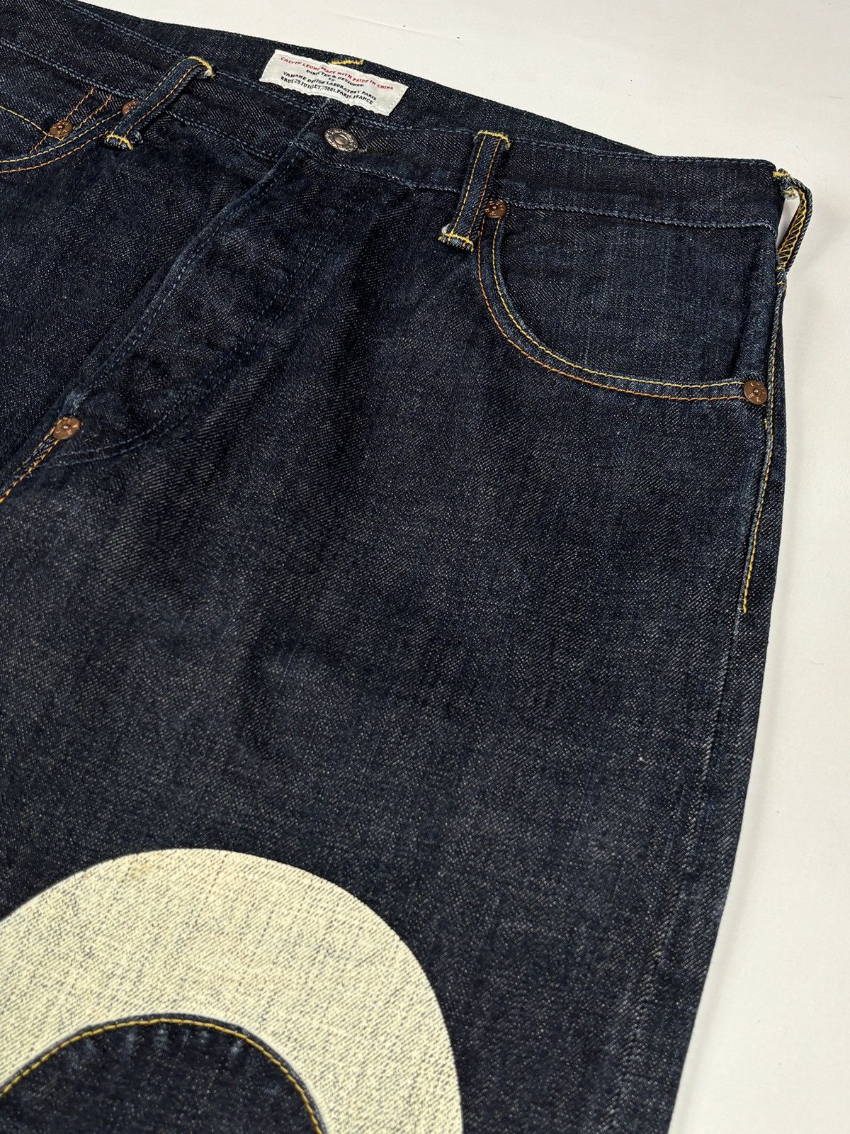 Evisu Lot. 0078 Double Sided Seagull Print Daicock Selvedged Jeans Size US 34 / EU 50 - 9 Thumbnail