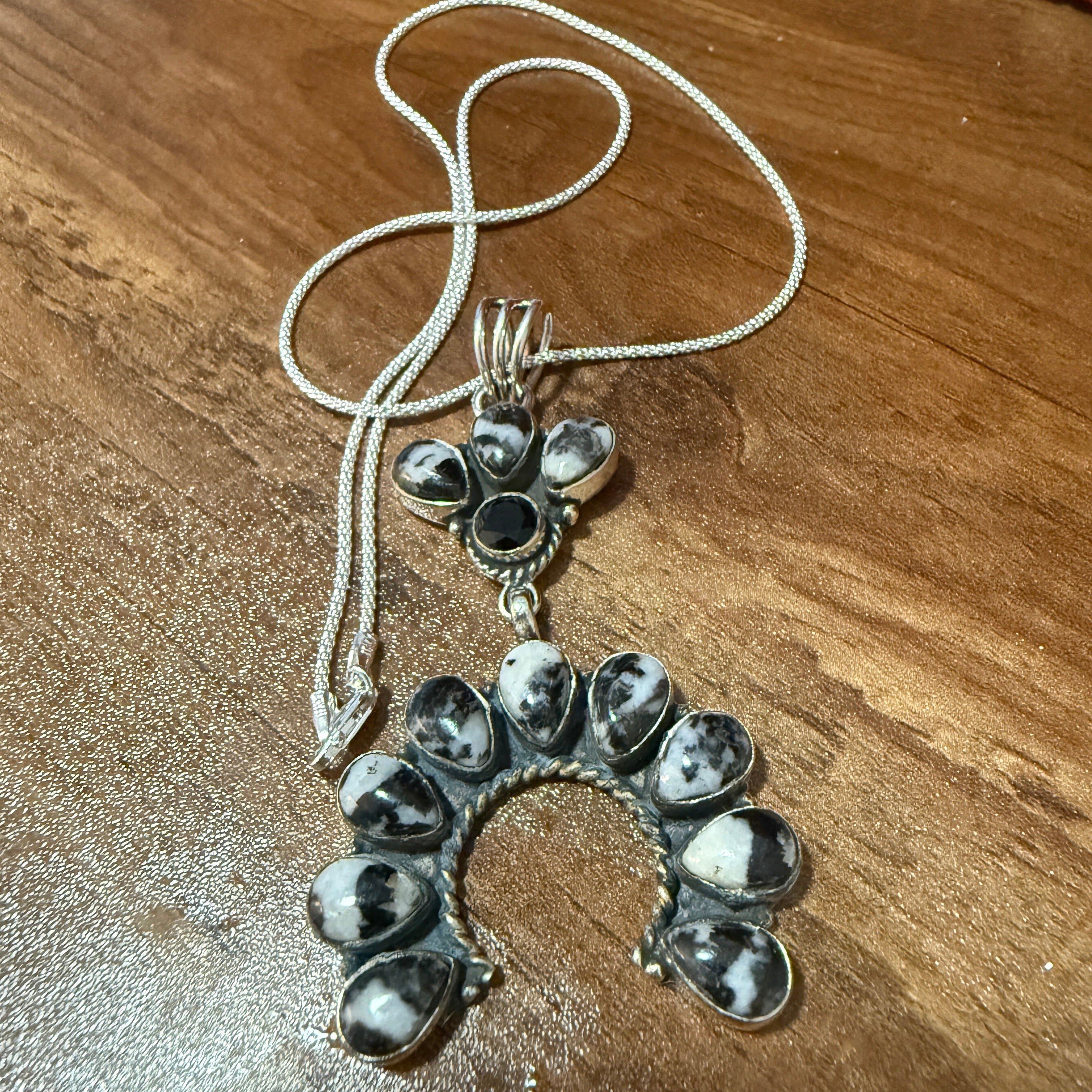 Other White Buffalo Turquoise Navajo Pendant In Sterling Silver Size ONE SIZE - 9 Thumbnail