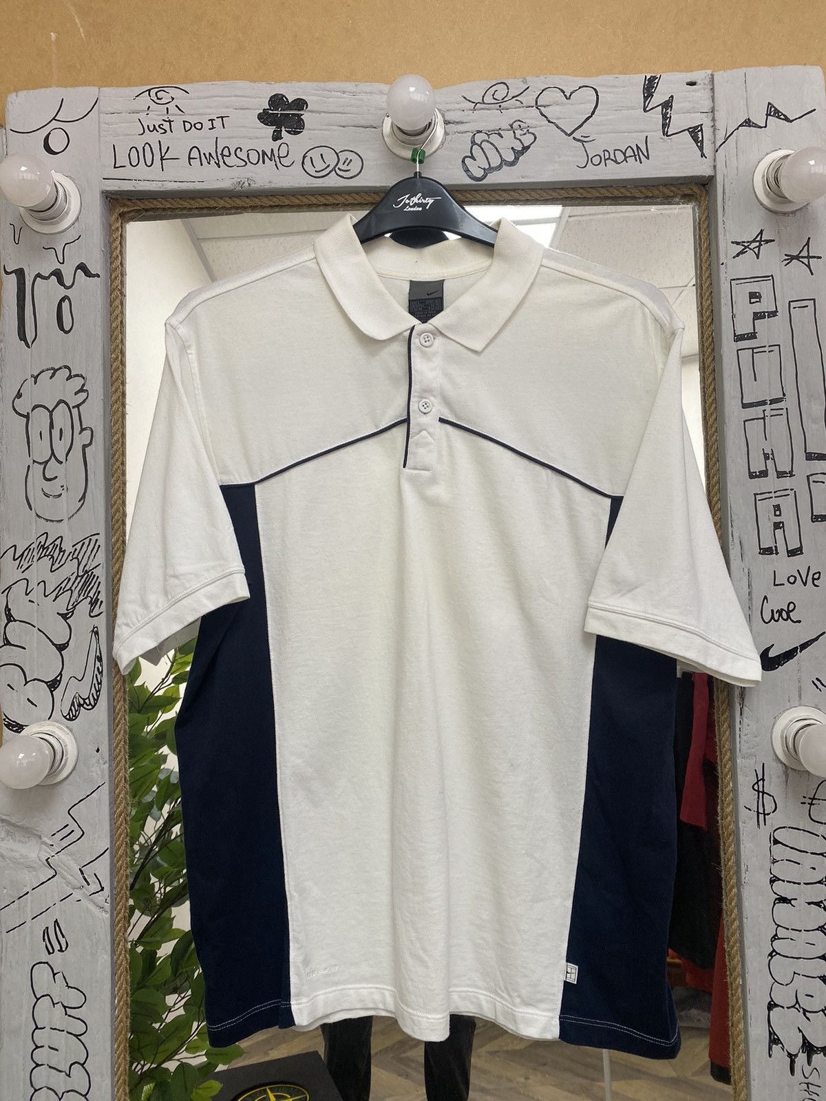 Nike × Vintage Vintage Nike Tennis Polo Shirt Size US L / EU 52-54 / 3 - 3 Thumbnail