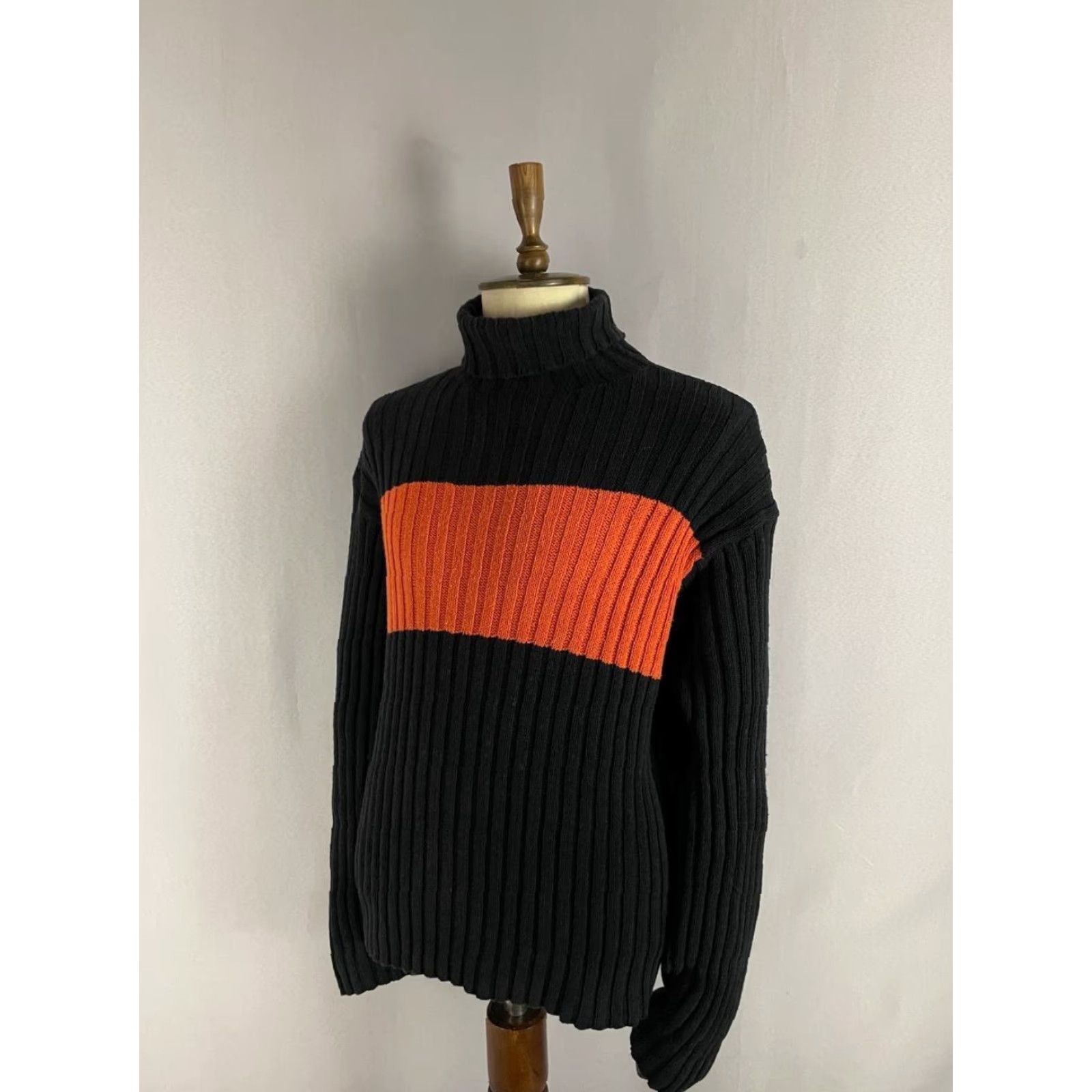Polo Ralph Lauren Polo Sport Ralph Lauren Mens Sweater XL Black Cotton High Neck Long Sleeve Pullover Size US XL / EU 56 / 4 - 2 Thumbnail