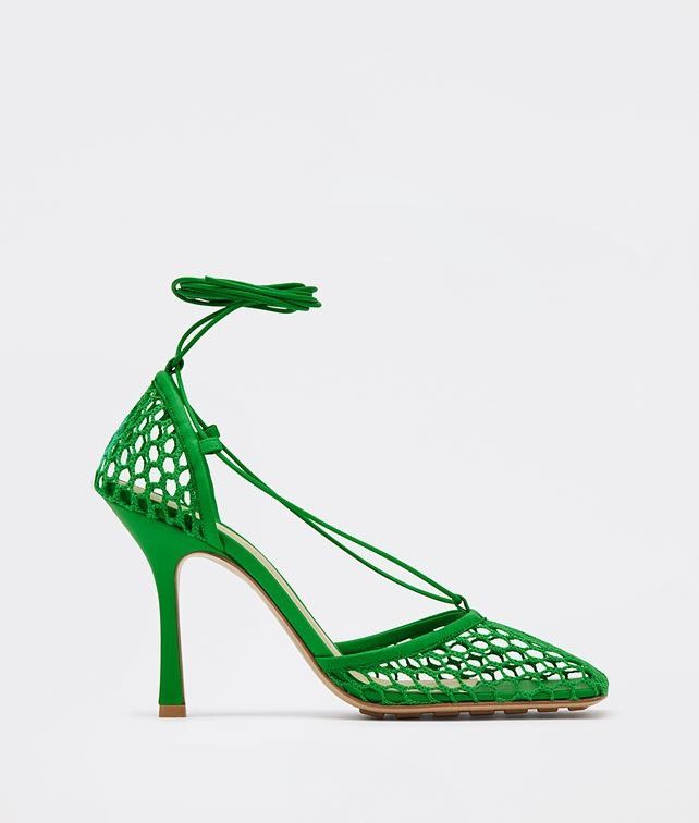o1bcso1str0425 Stretch Lace-up Sandals in Grass