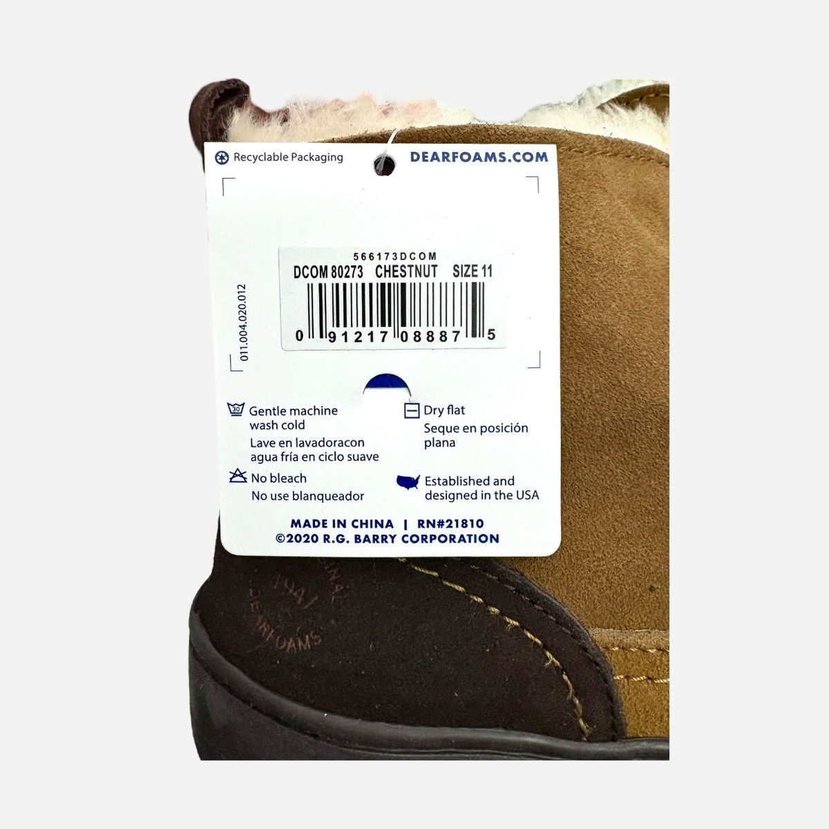 Other Dearfoams Men’s Chestnut Brown Notch Slip-on Booties US 11 Size US 11 / EU 44 - 15 Thumbnail