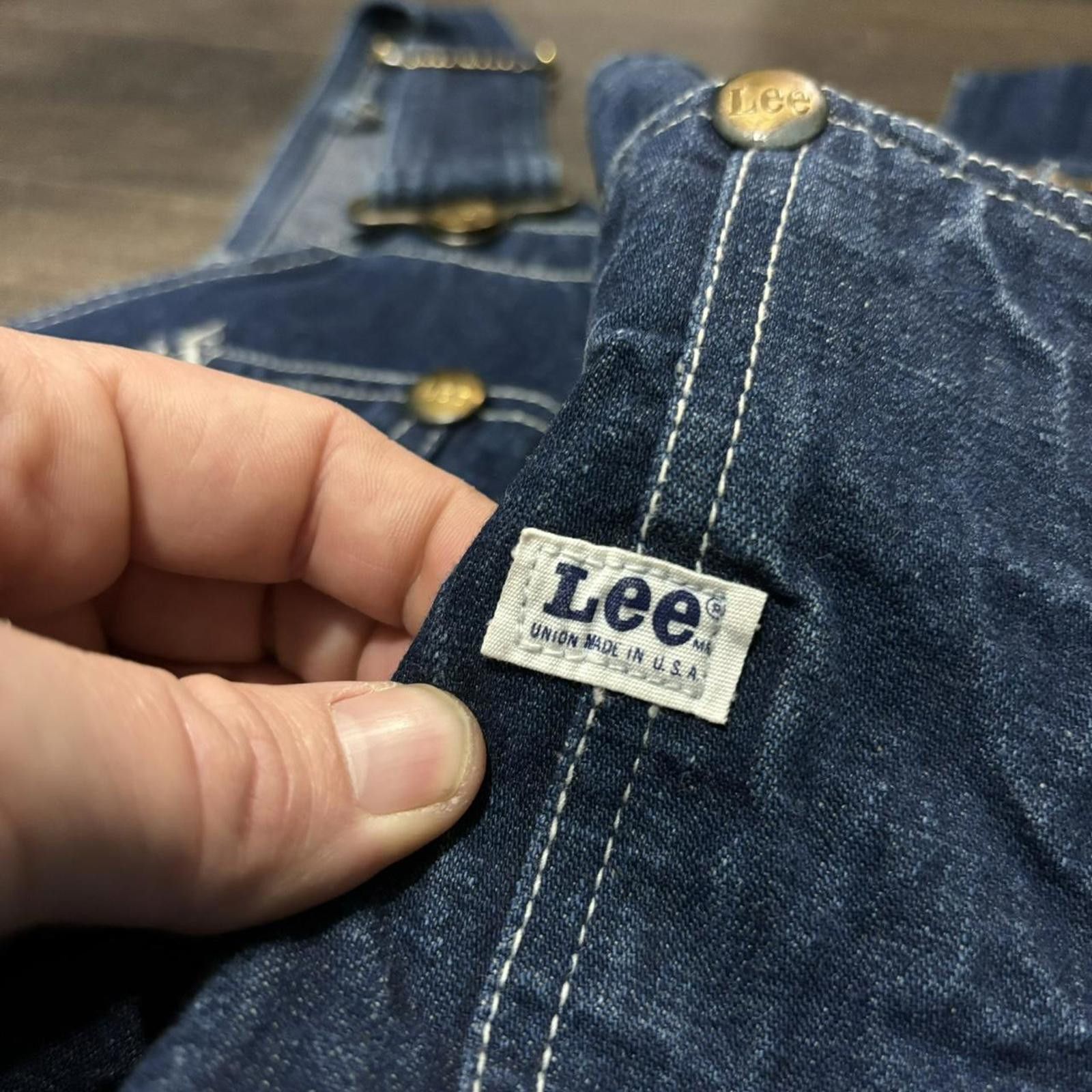 Lee vintage made in USA union Lee jelt denim sanforized overalls Size US 38 / EU 54 - 7 Thumbnail